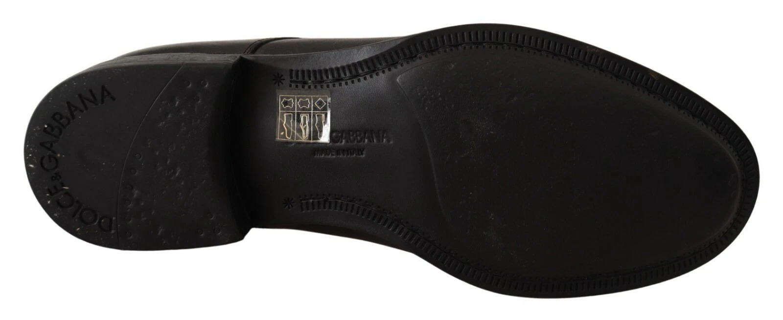 Dolce & Gabbana Black Lace Up Leather Men Formal Derby Shoes - Image 3
