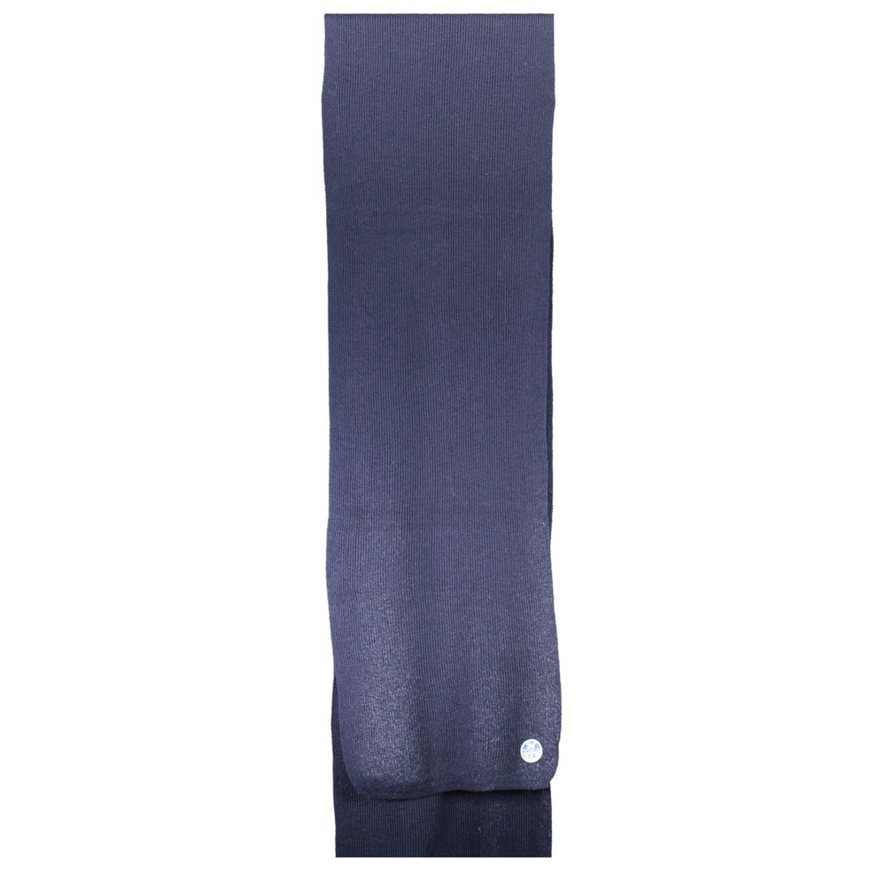 North Sails Blue Cotton Scarf - Image 3