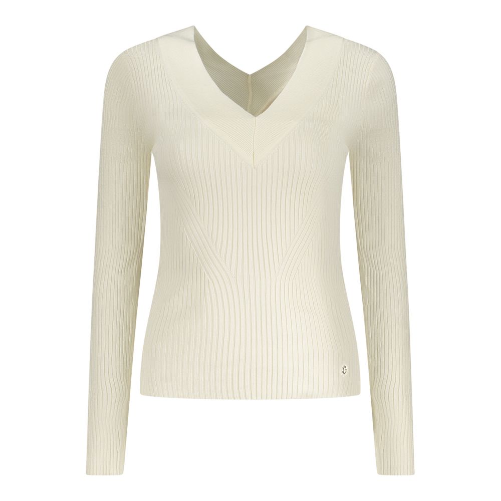 Guess Jeans White Viscose Sweater