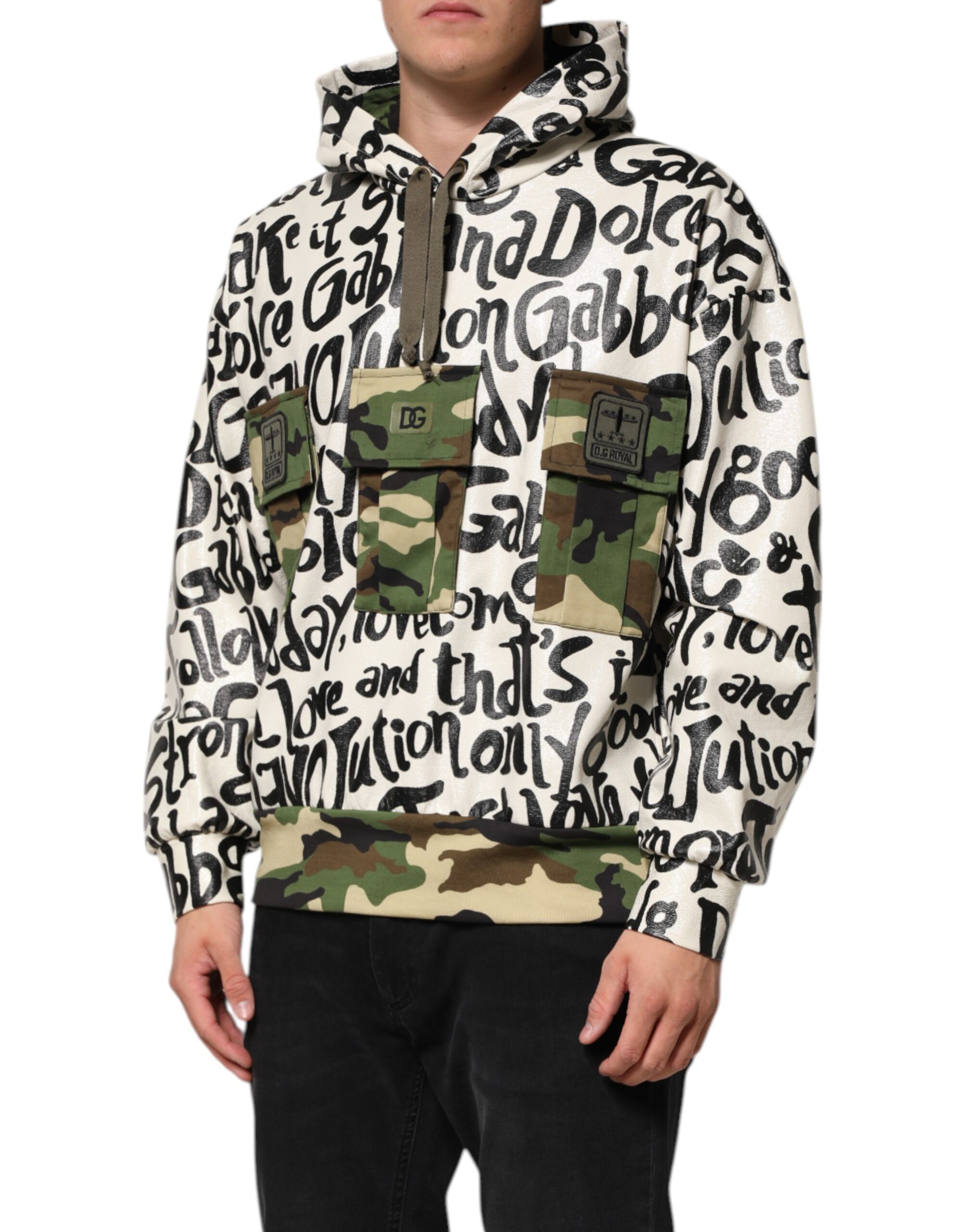 Dolce & Gabbana Multicolor Hooded DGMania Sweatshirt Sweater - Image 3