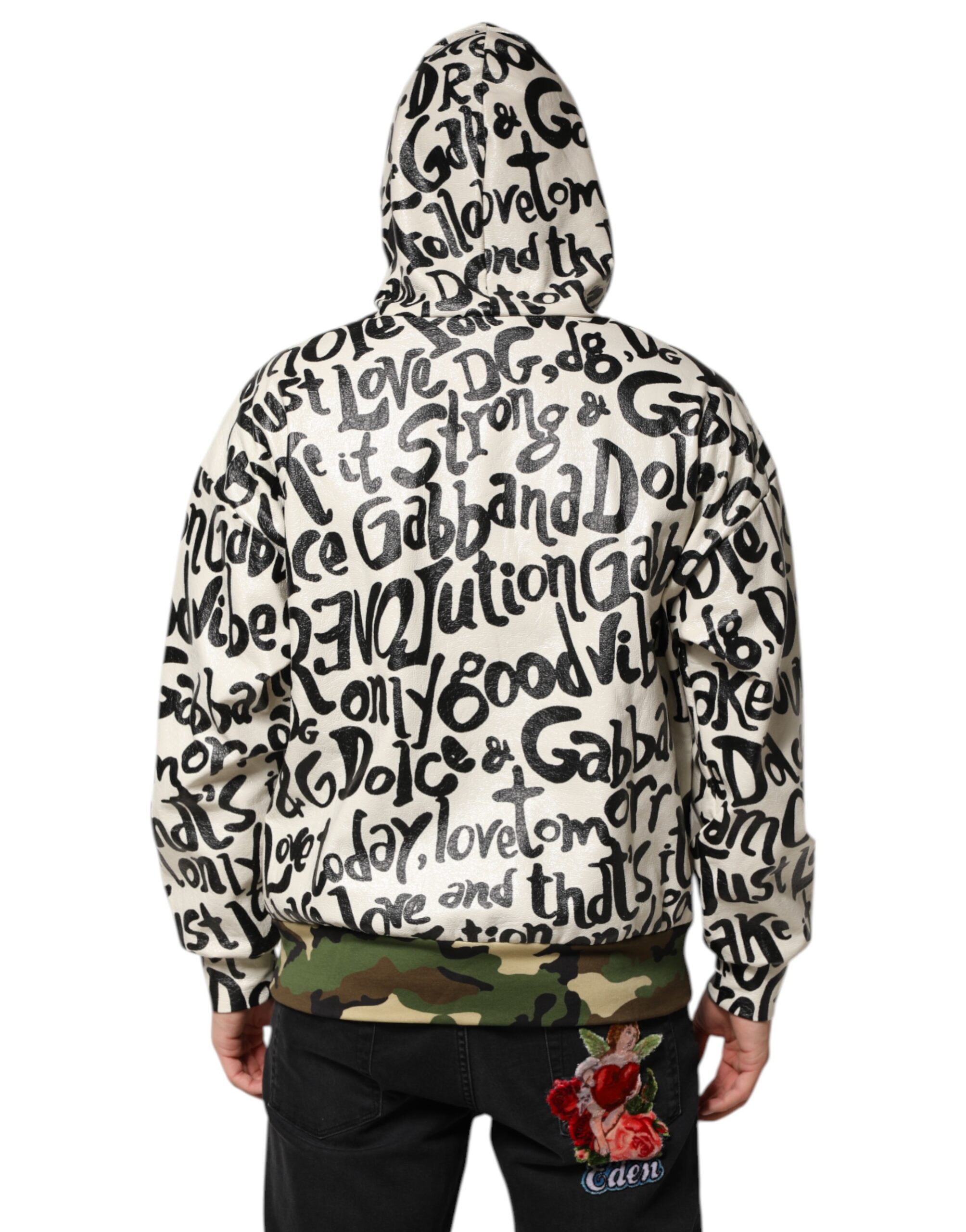 Dolce & Gabbana Multicolor Hooded DGMania Sweatshirt Sweater - Image 4
