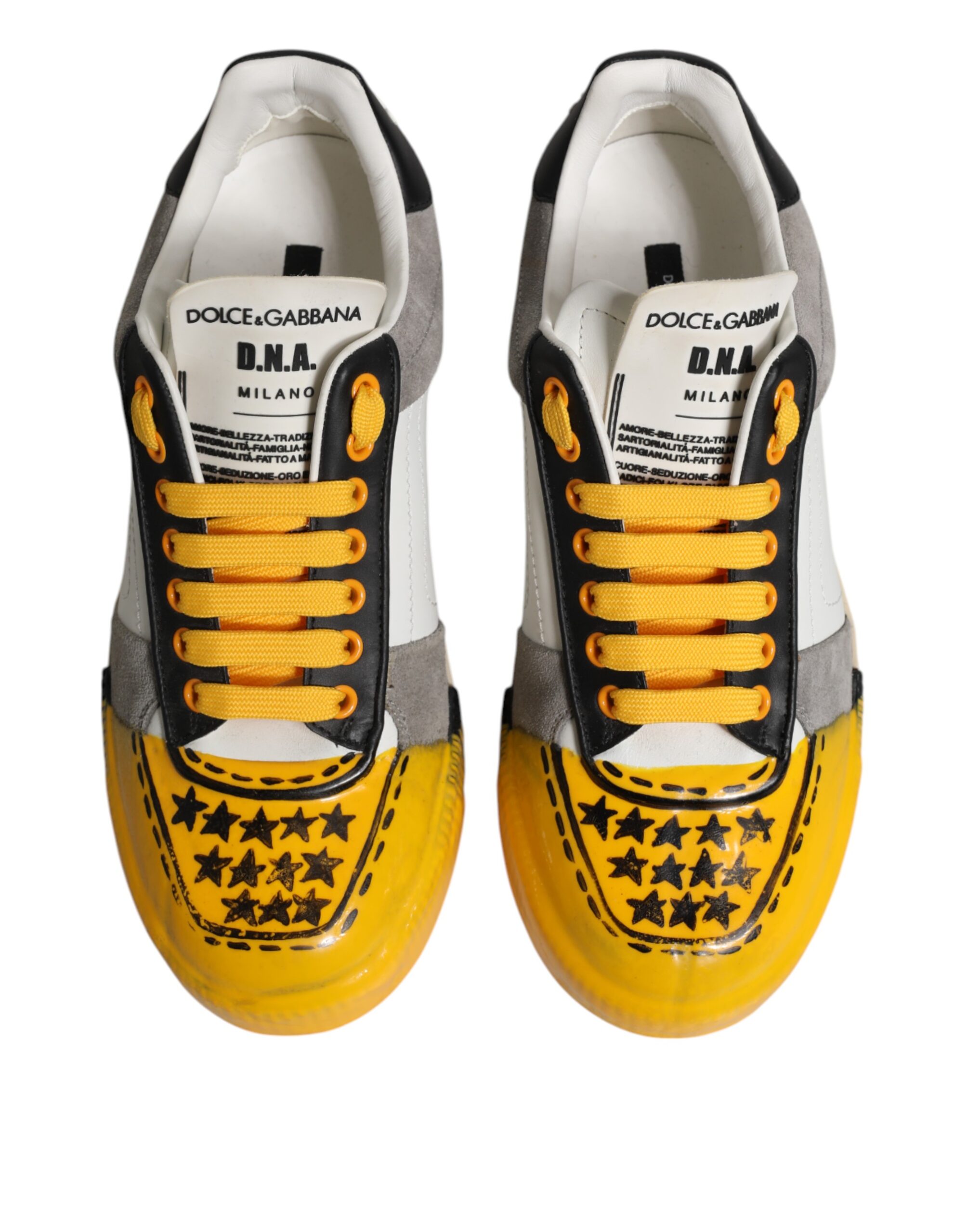 Dolce & Gabbana Multicolor MIAMI Low Top Sneakers Shoes - Image 3