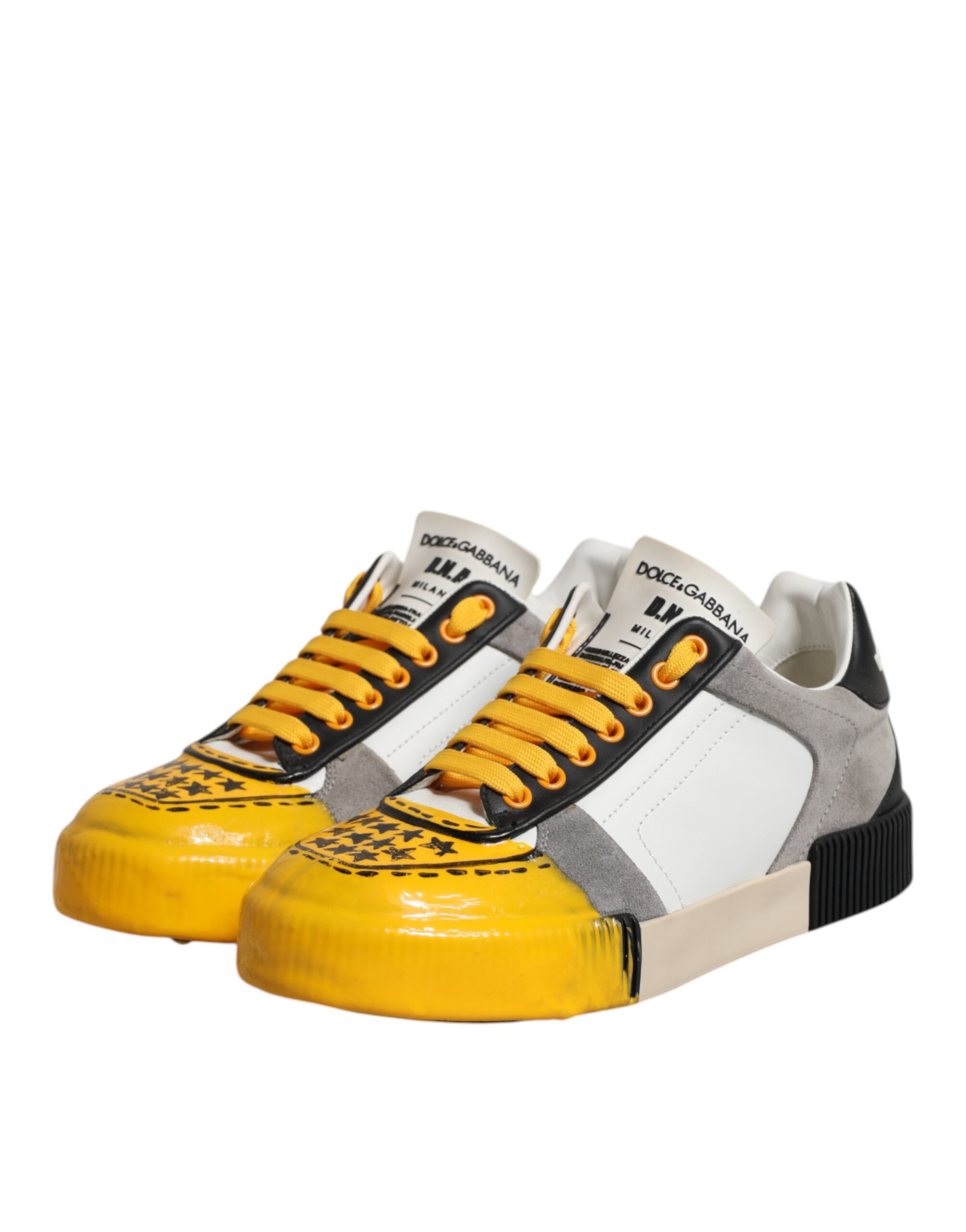 Dolce & Gabbana Multicolor MIAMI Low Top Sneakers Shoes - Image 4