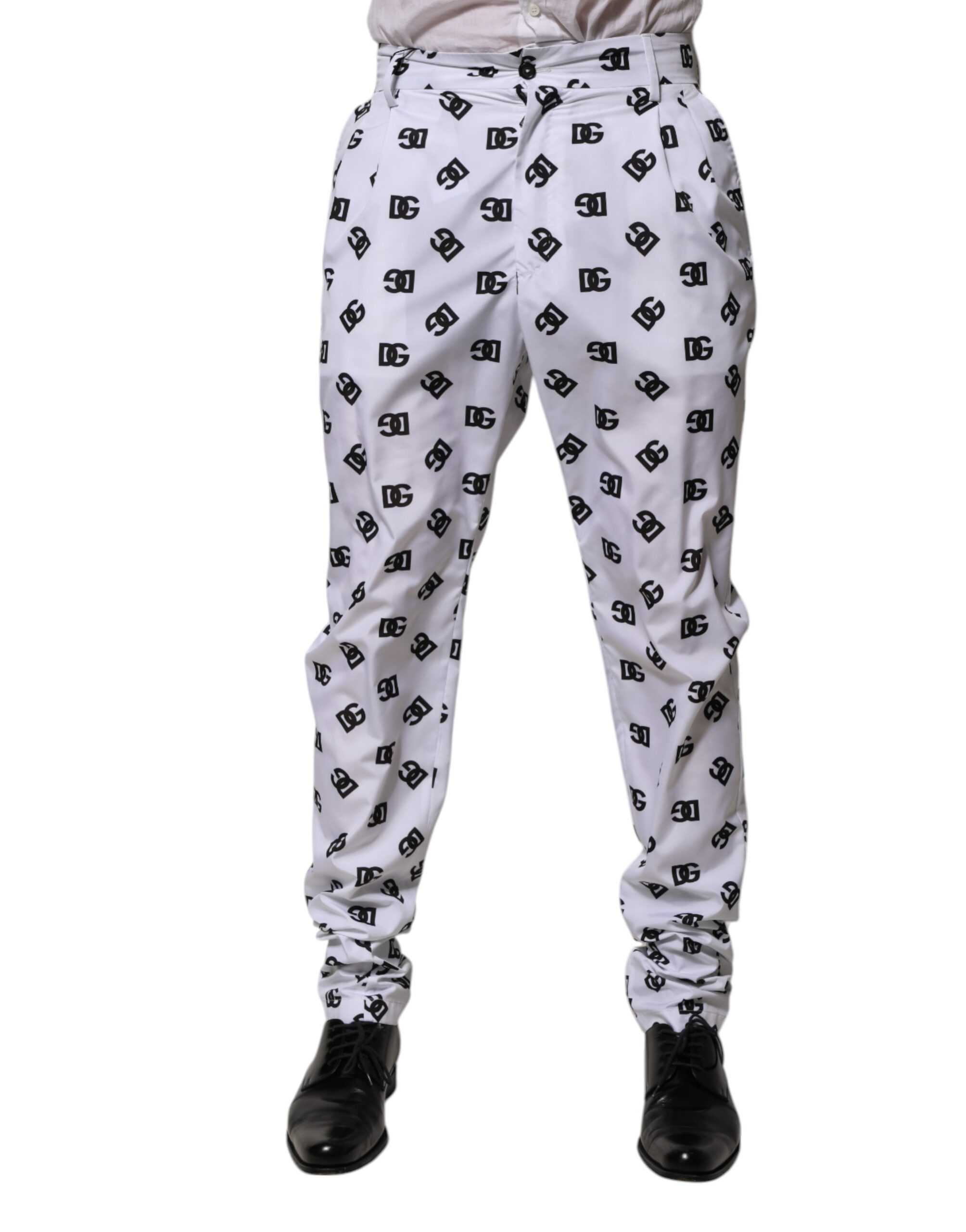 Dolce & Gabbana White Logo Cotton Skinny Denim Trouser Pants - Image 2