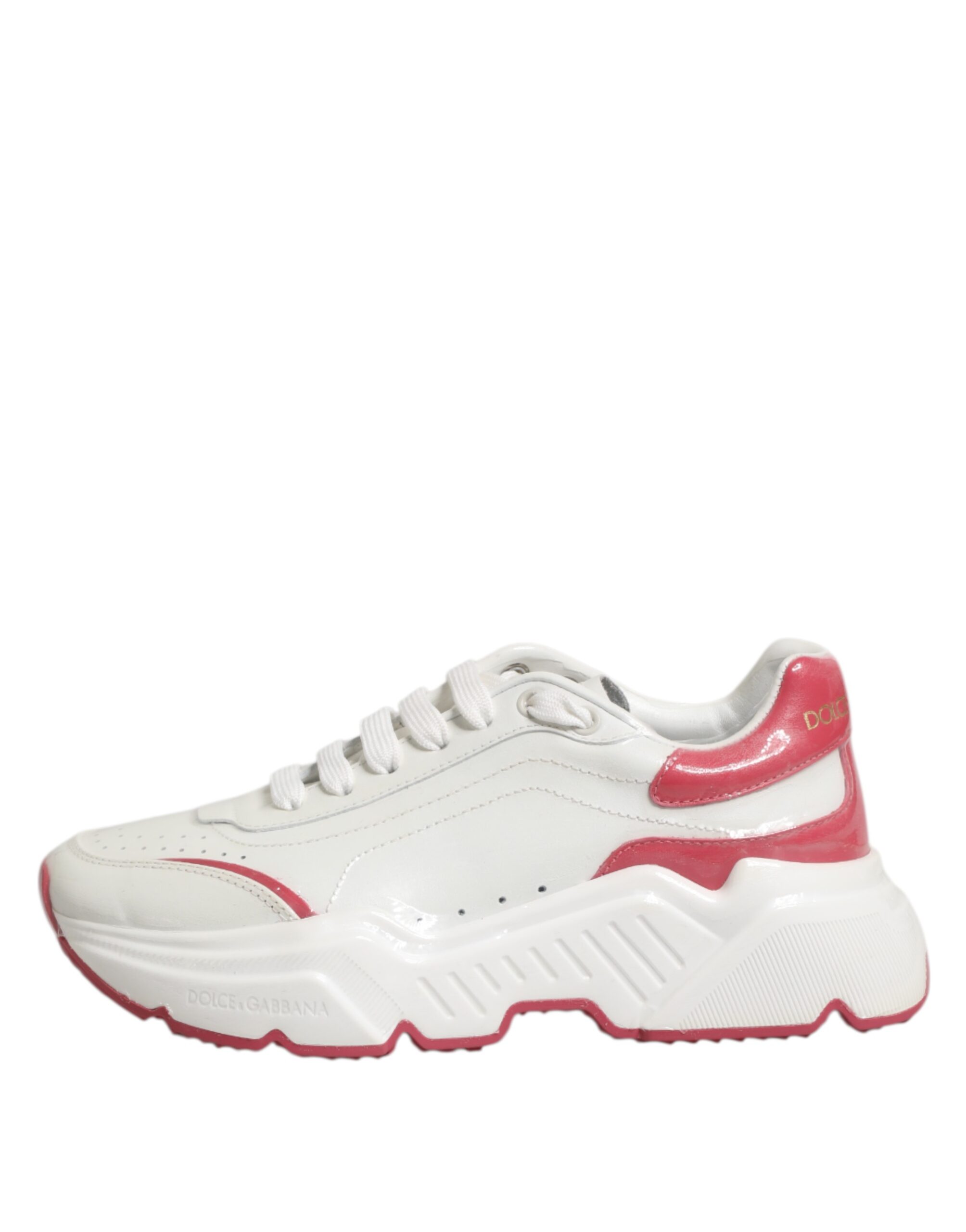 Dolce & Gabbana White Pink Daymaster Low Top Sneakers Shoes - Image 6