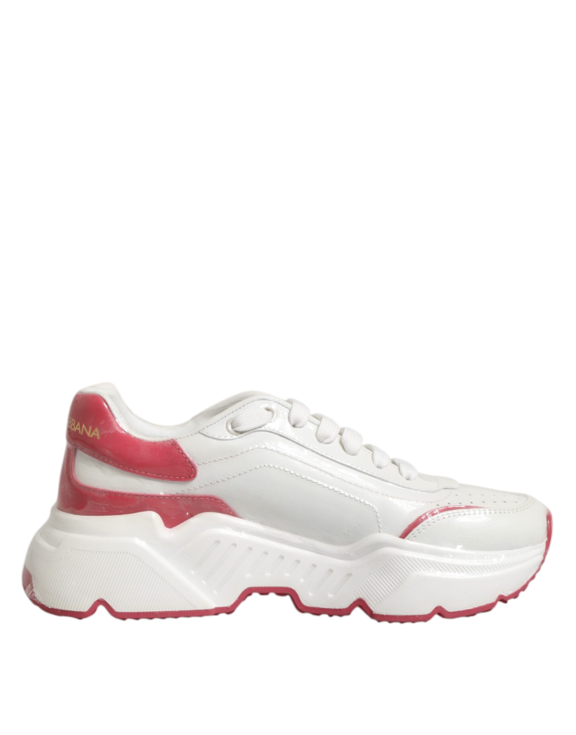 Dolce & Gabbana White Pink Daymaster Low Top Sneakers Shoes - Image 7