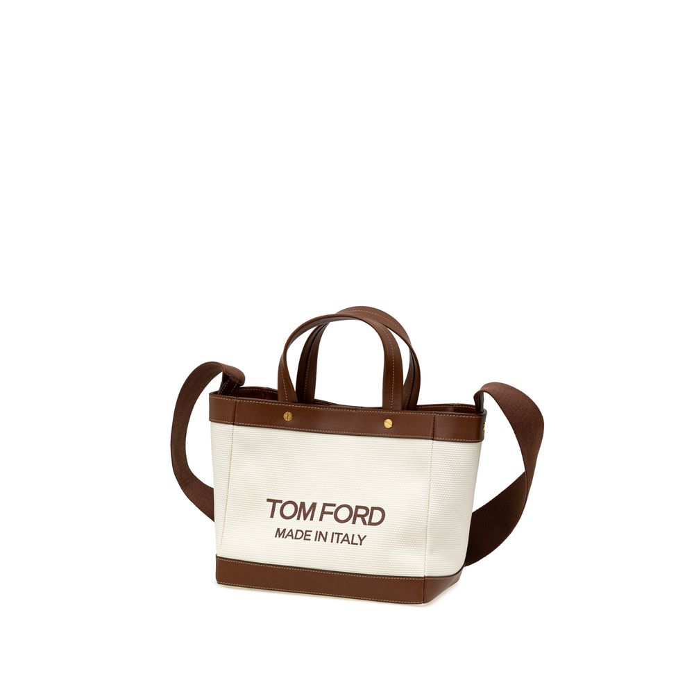 Tom Ford Beige Cotton Tote Bag - Image 2