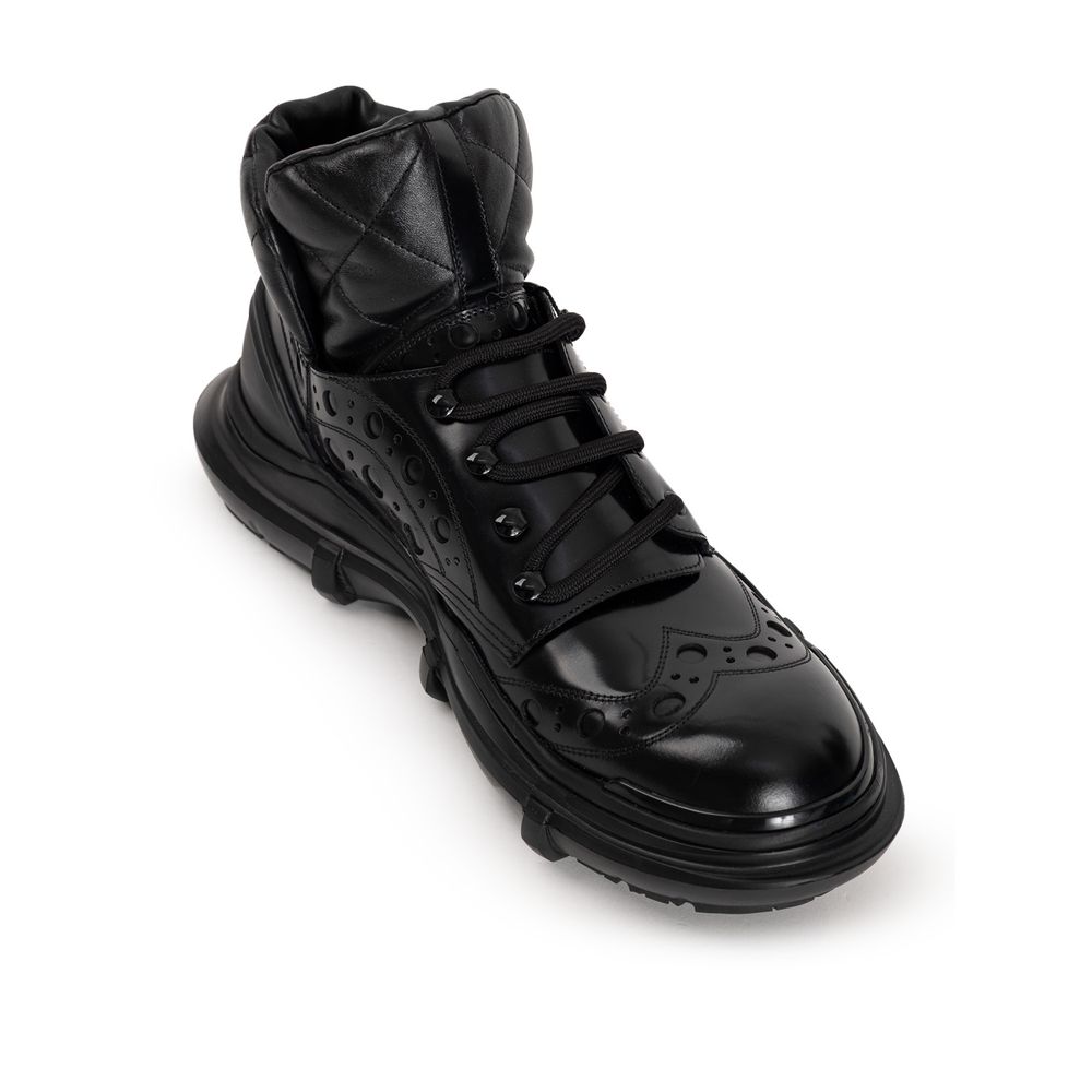 Dolce & Gabbana Black Leather Oxfords And Derby - Image 5