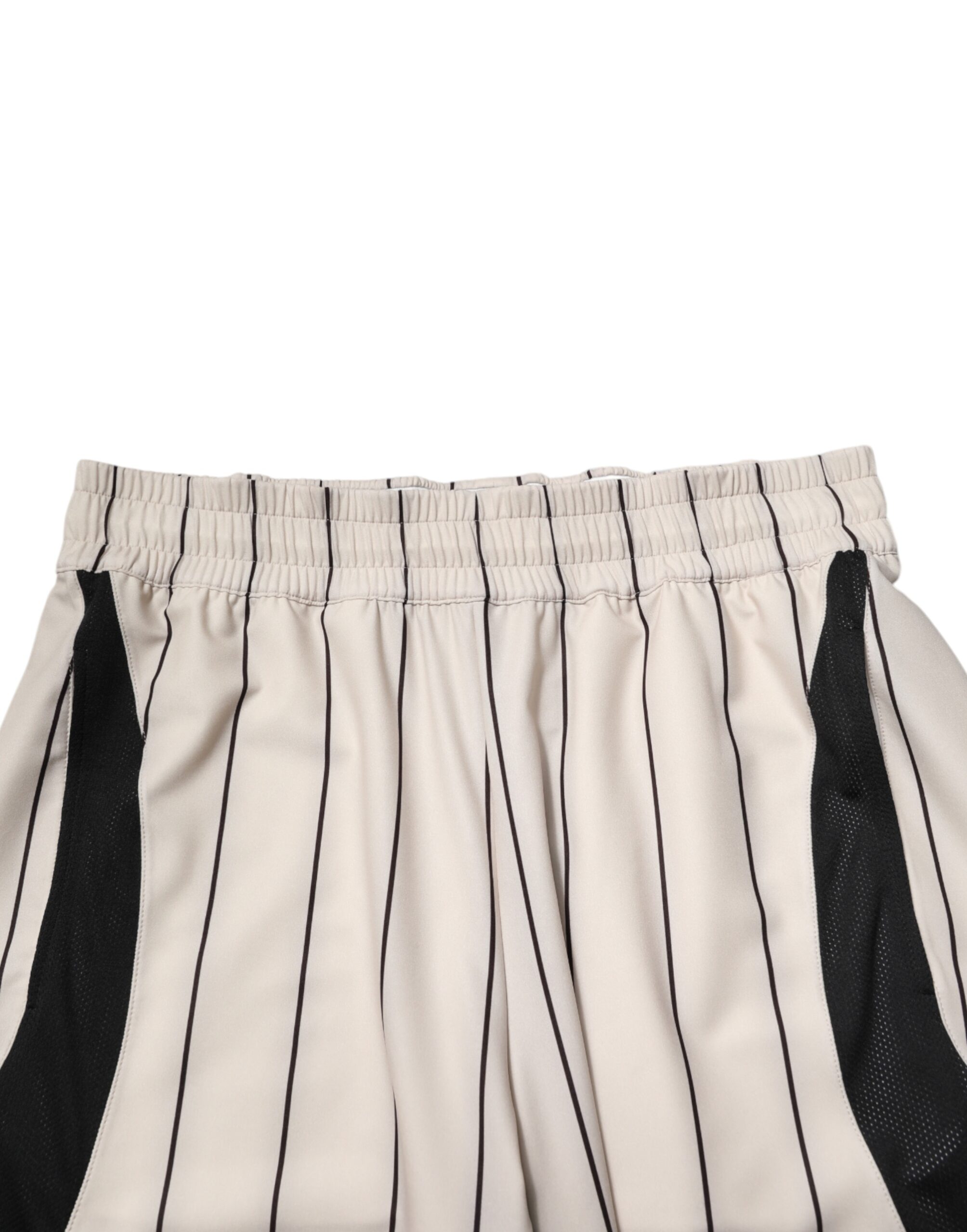 Dolce & Gabbana Off White Polyester DG Logo Sweatshorts Shorts - Image 5
