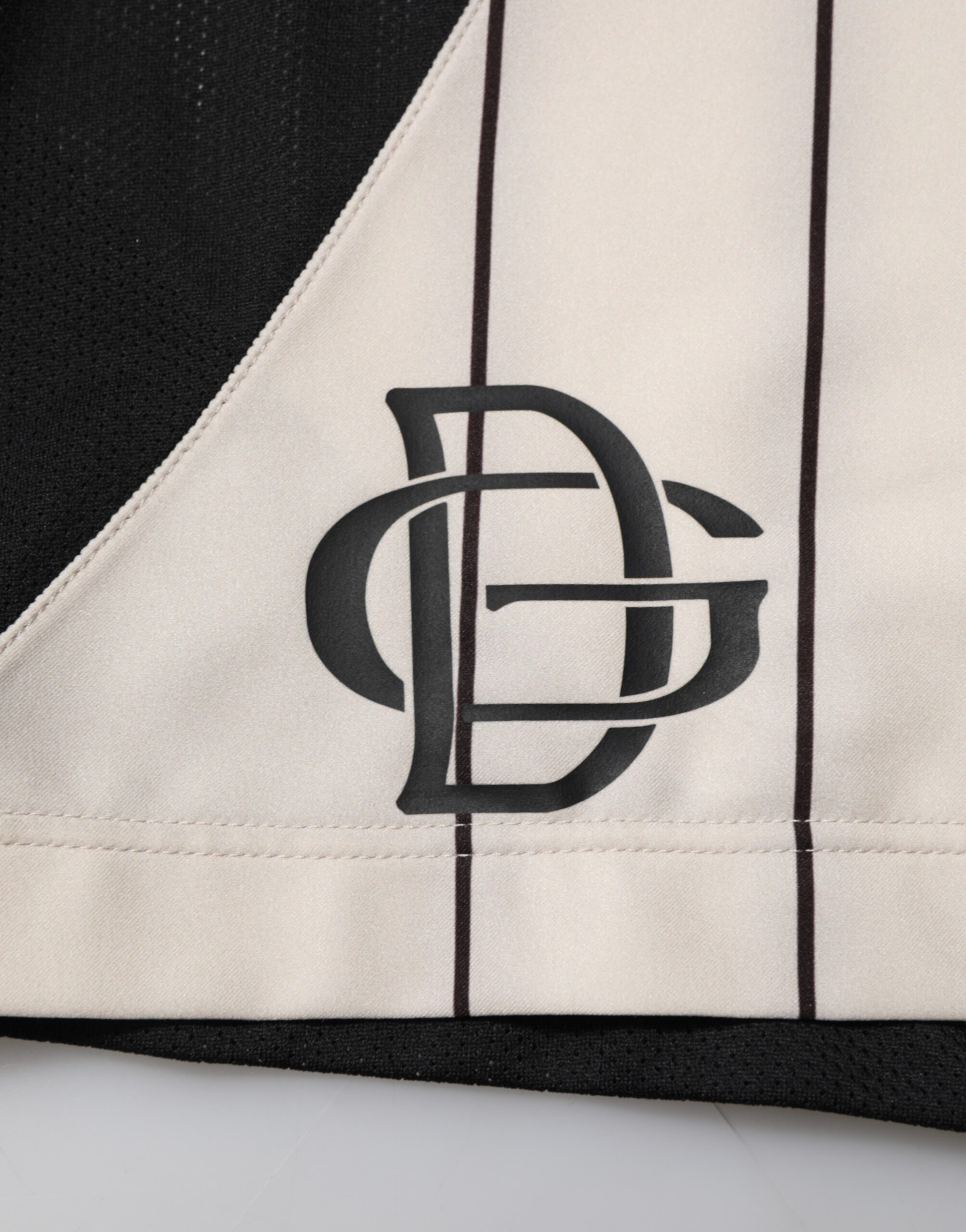 Dolce & Gabbana Off White Polyester DG Logo Sweatshorts Shorts - Image 6