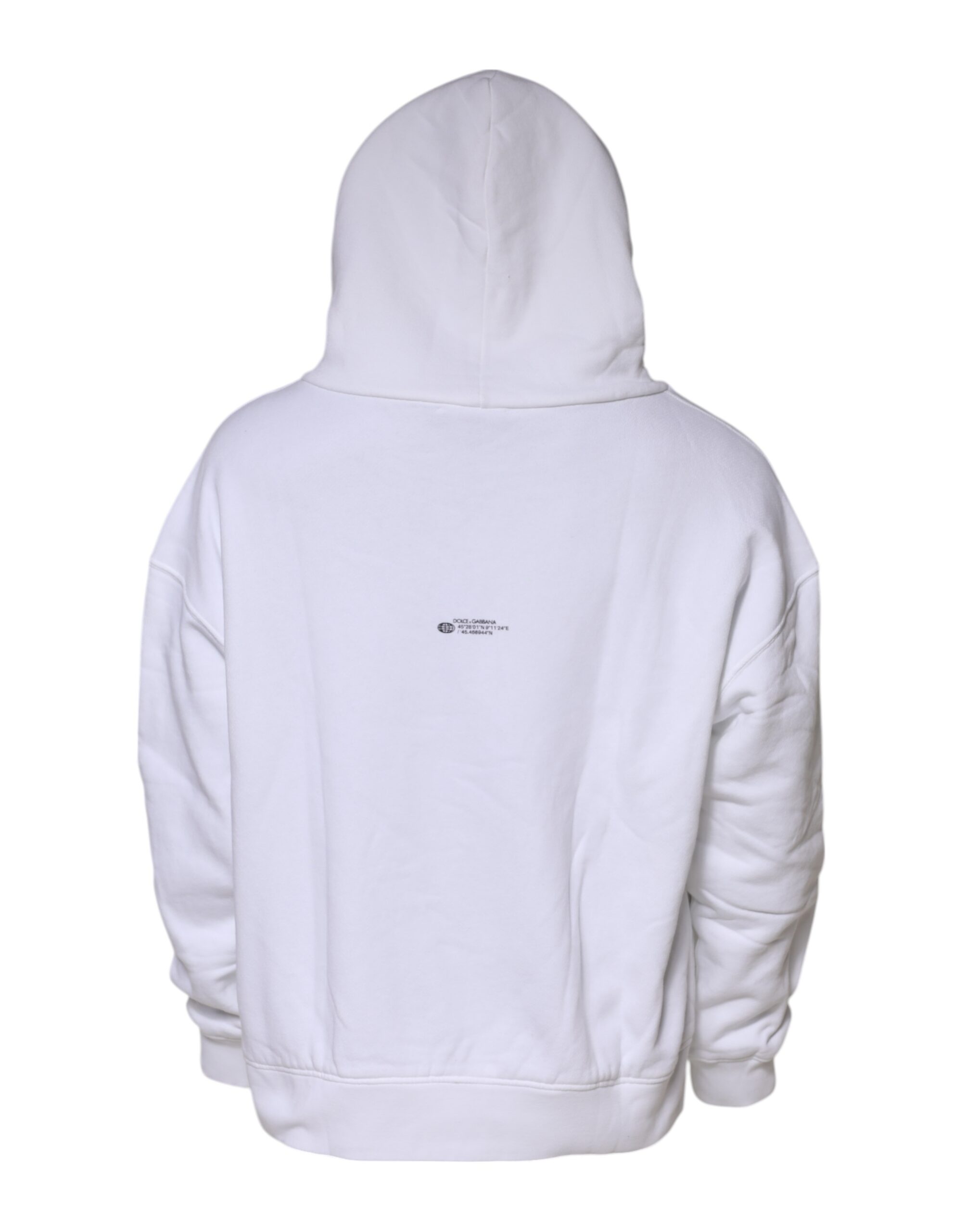 Dolce & Gabbana White DG Vib3 Hooded Men Sweatshirt Sweater - Image 3