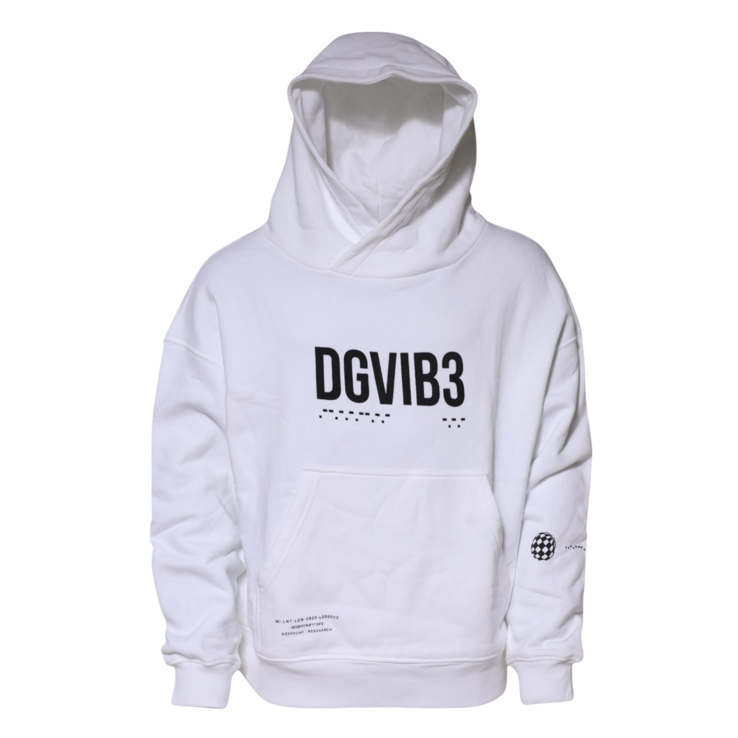 Dolce & Gabbana White DG Vib3 Hooded Men Sweatshirt Sweater - Image 5