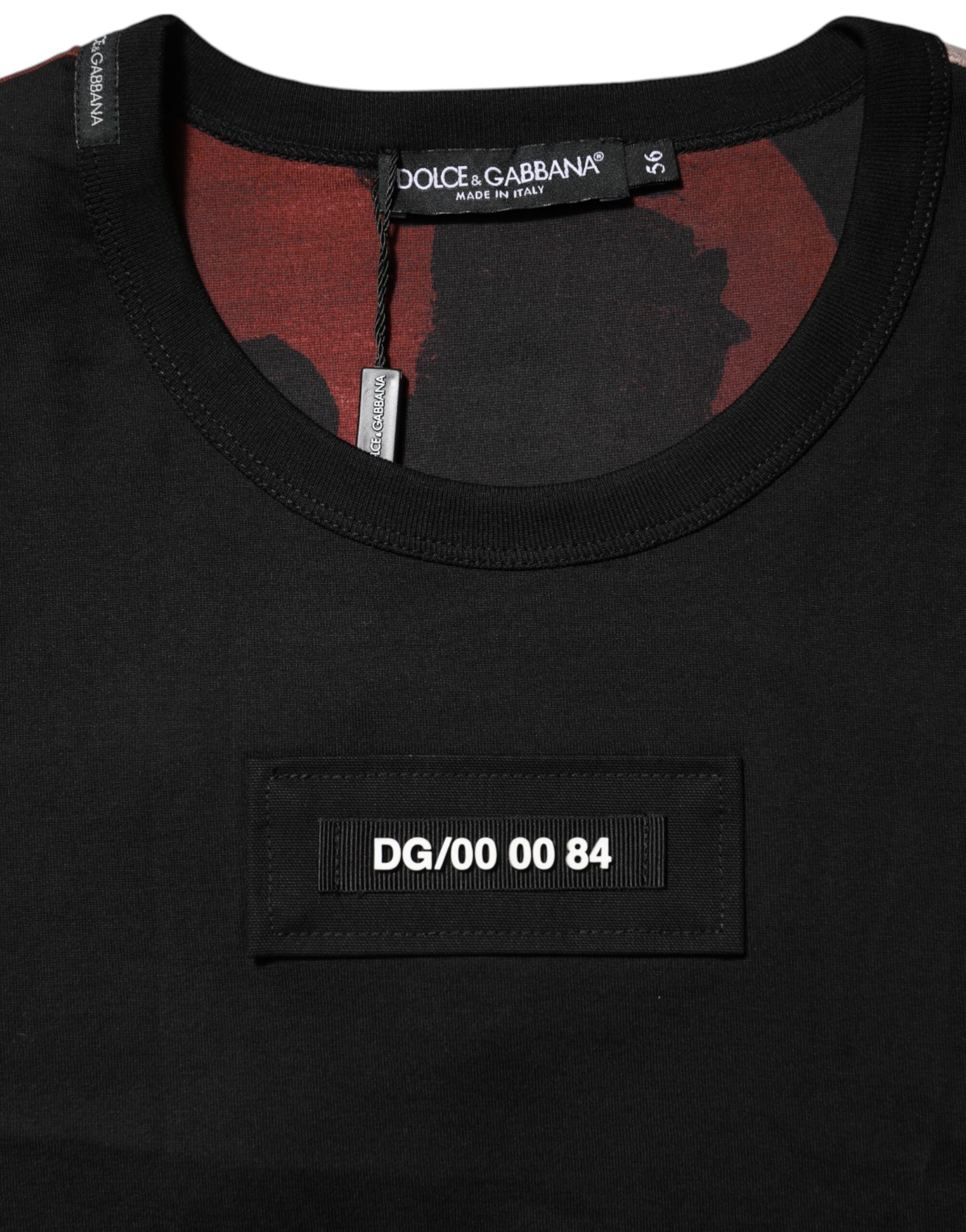 Dolce & Gabbana Multicolor Camouflage Crew Neck T-shirt - Image 4