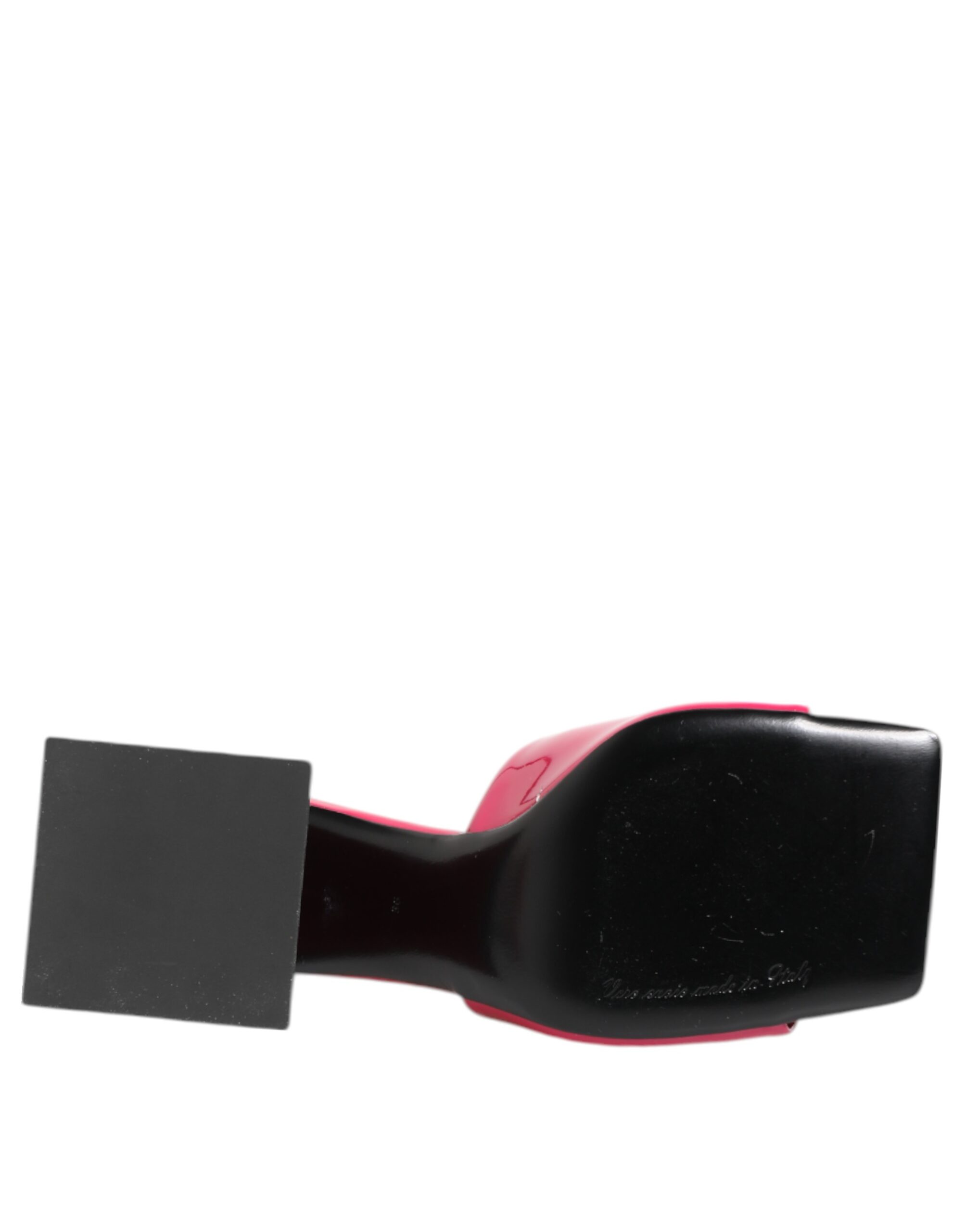 Dolce & Gabbana Pink Open Toe Block Heel Mules Sandals Shoes - Image 8