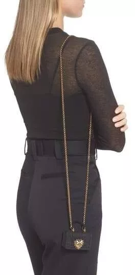 Dolce & Gabbana Case Black Silicone Devotion Heart Cover Hand Bag Airpod - Image 7