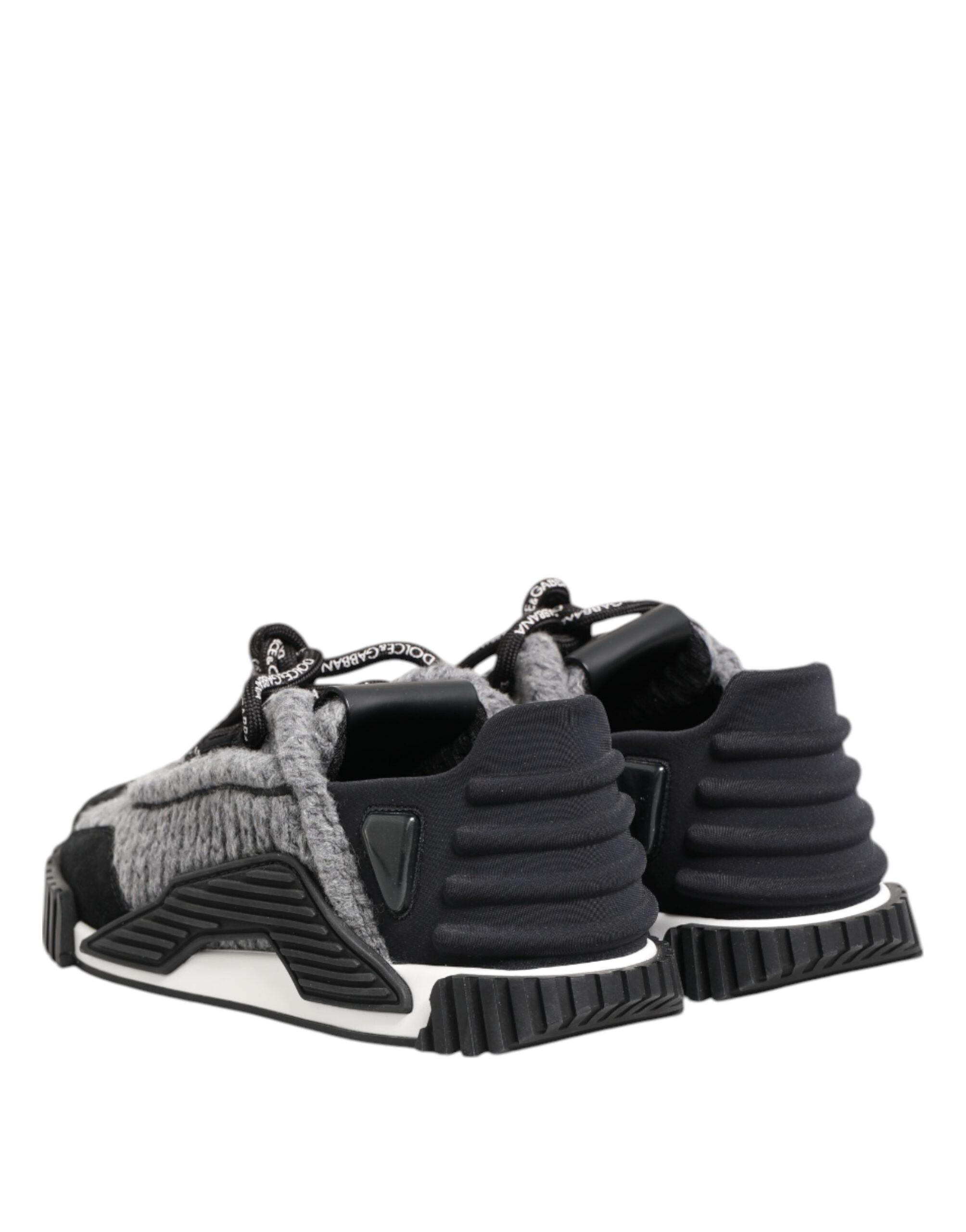 Dolce & Gabbana Black Gray NS1 Low Top Sneakers Shoes - Image 6