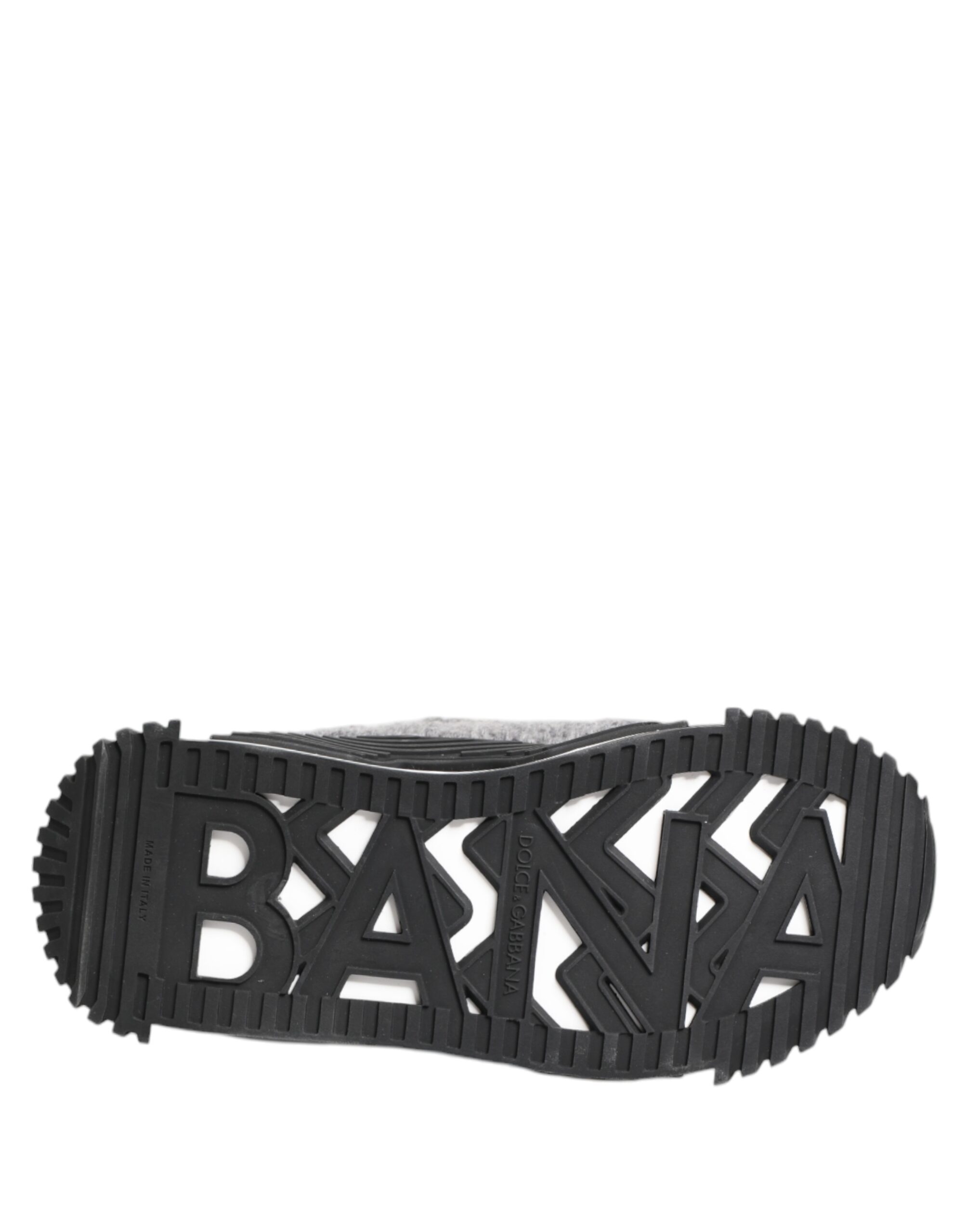 Dolce & Gabbana Black Gray NS1 Low Top Sneakers Shoes - Image 8
