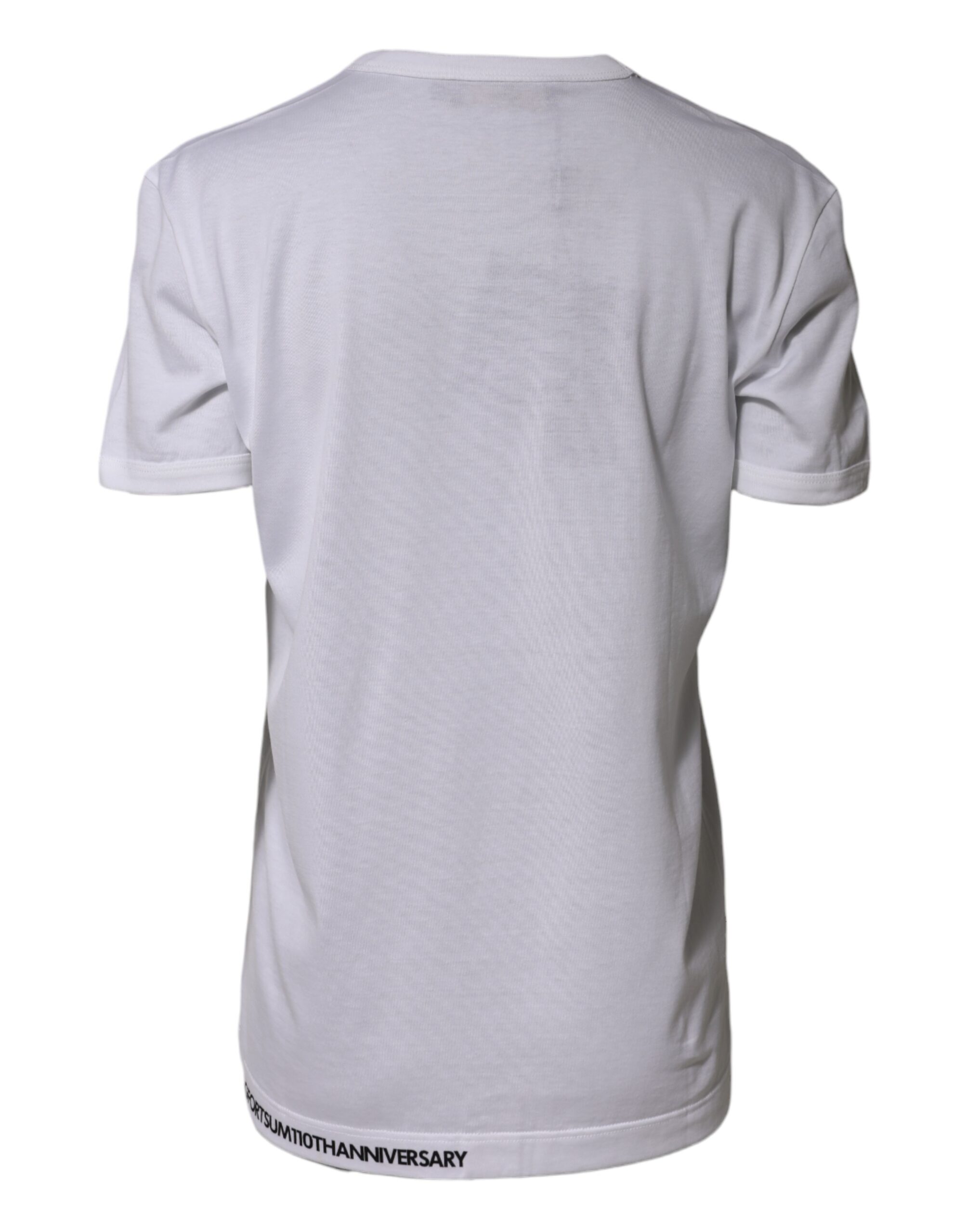 Dolce & Gabbana White DG Loves Moscow Cotton Crew Neck T-shirt - Image 3