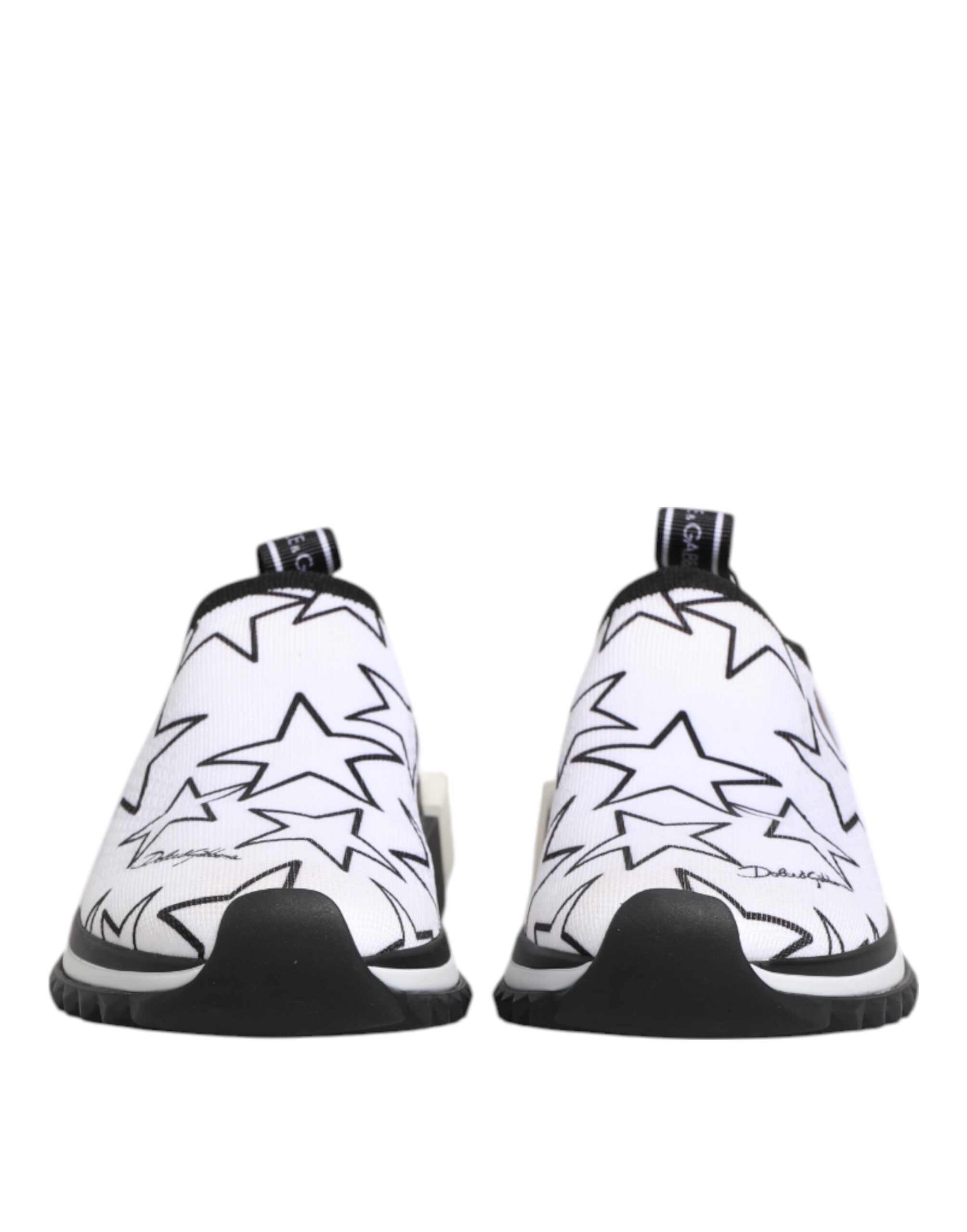 Dolce & Gabbana White Stars Sorrento Low Top Sneakers Shoes - Image 3