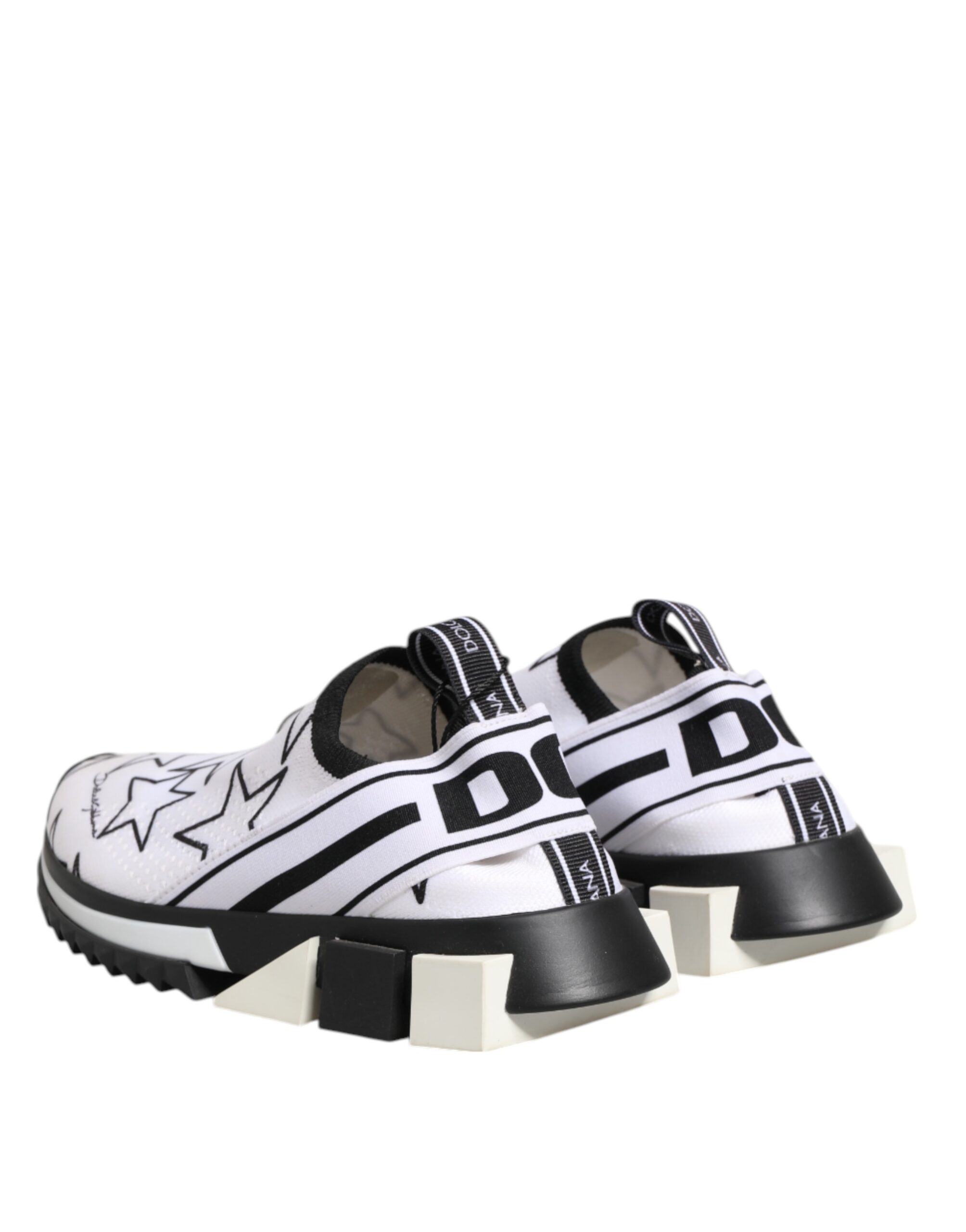 Dolce & Gabbana White Stars Sorrento Low Top Sneakers Shoes - Image 6