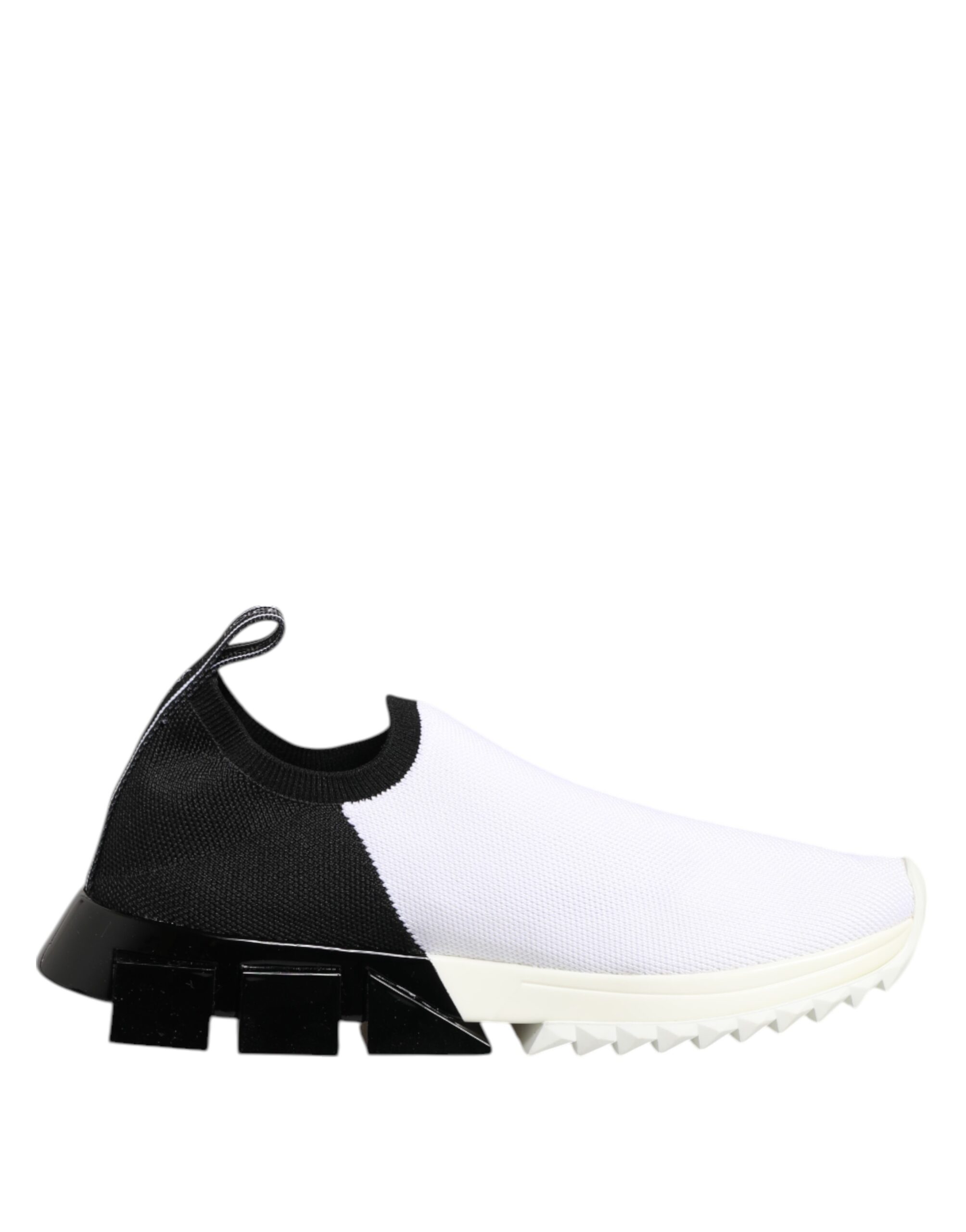 Dolce & Gabbana White Black Low Top Sorrento Sneakers Shoes - Image 7