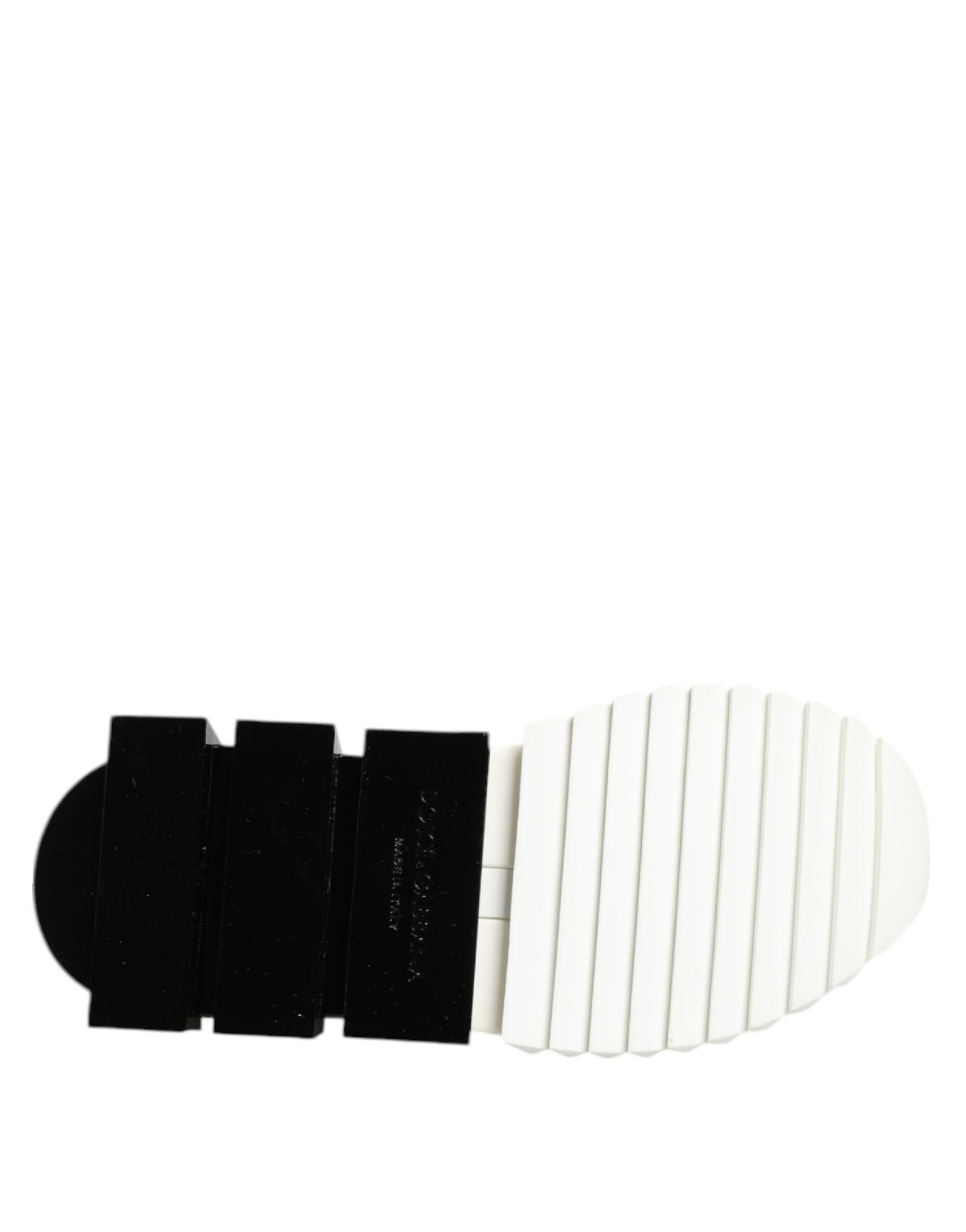 Dolce & Gabbana White Black Low Top Sorrento Sneakers Shoes - Image 8