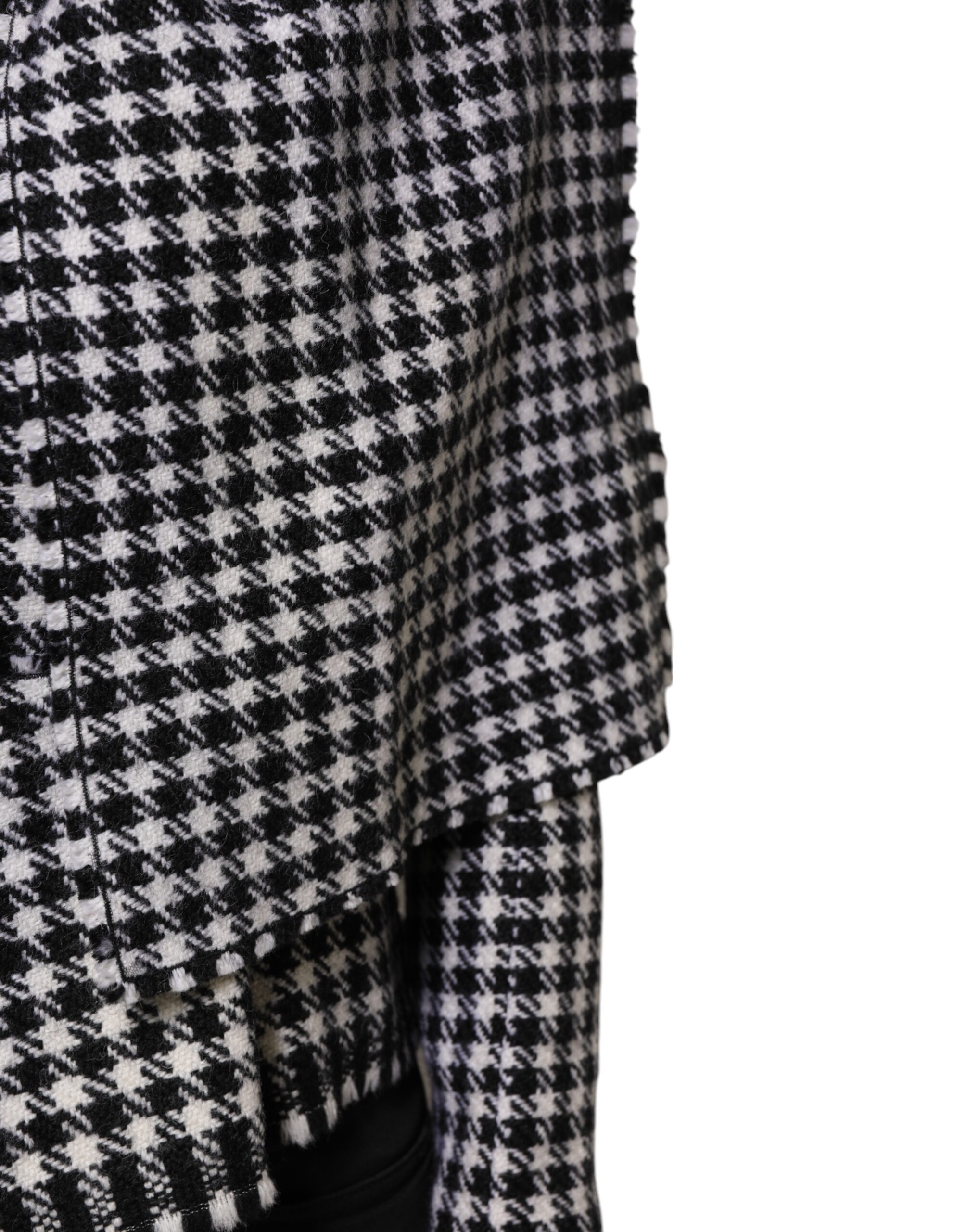 Dolce & Gabbana Multicolor Wool Monochrome Patterned Jacket - Image 6