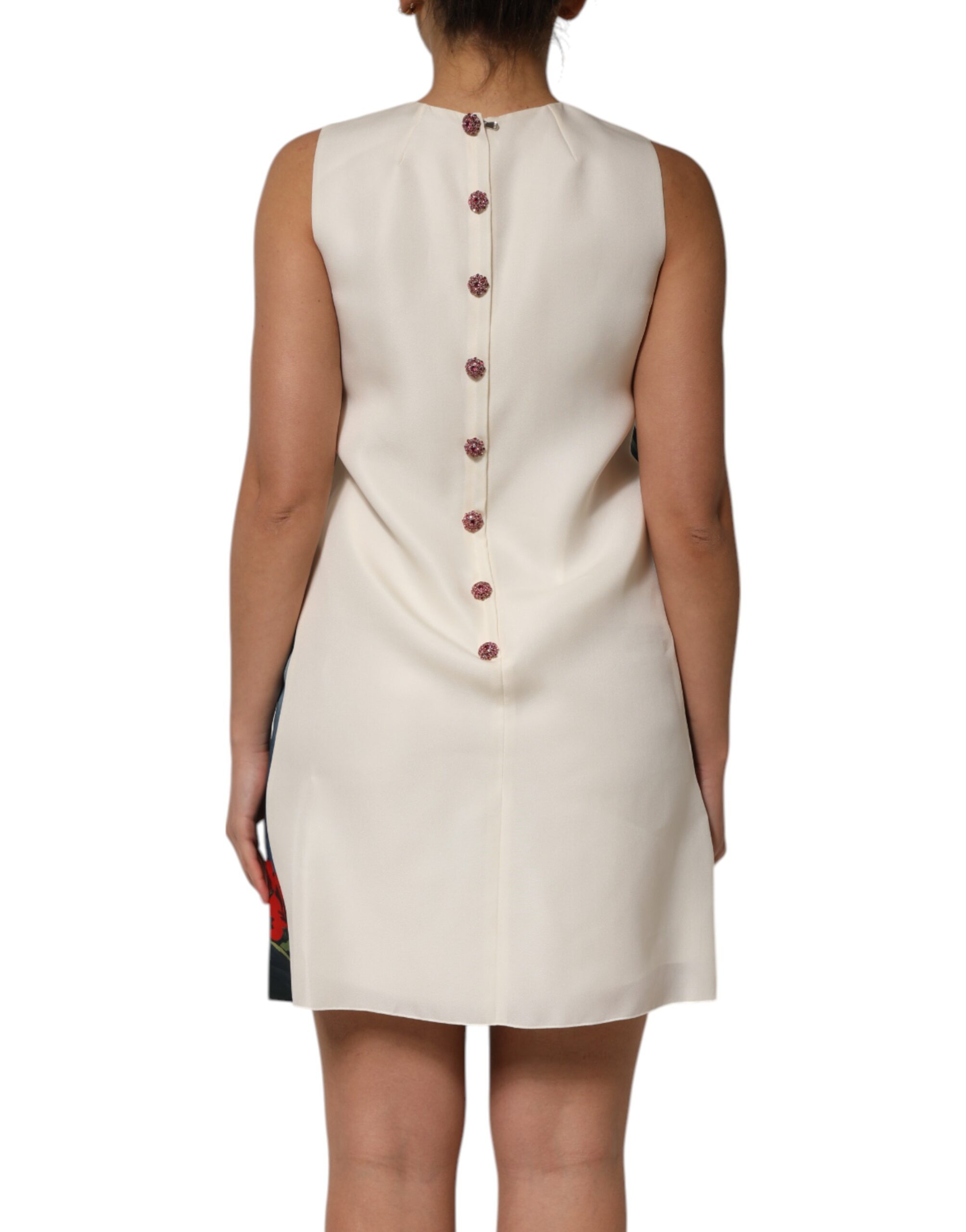 Dolce & Gabbana Multicolor Crystal Embellished Mini Dress - Image 4