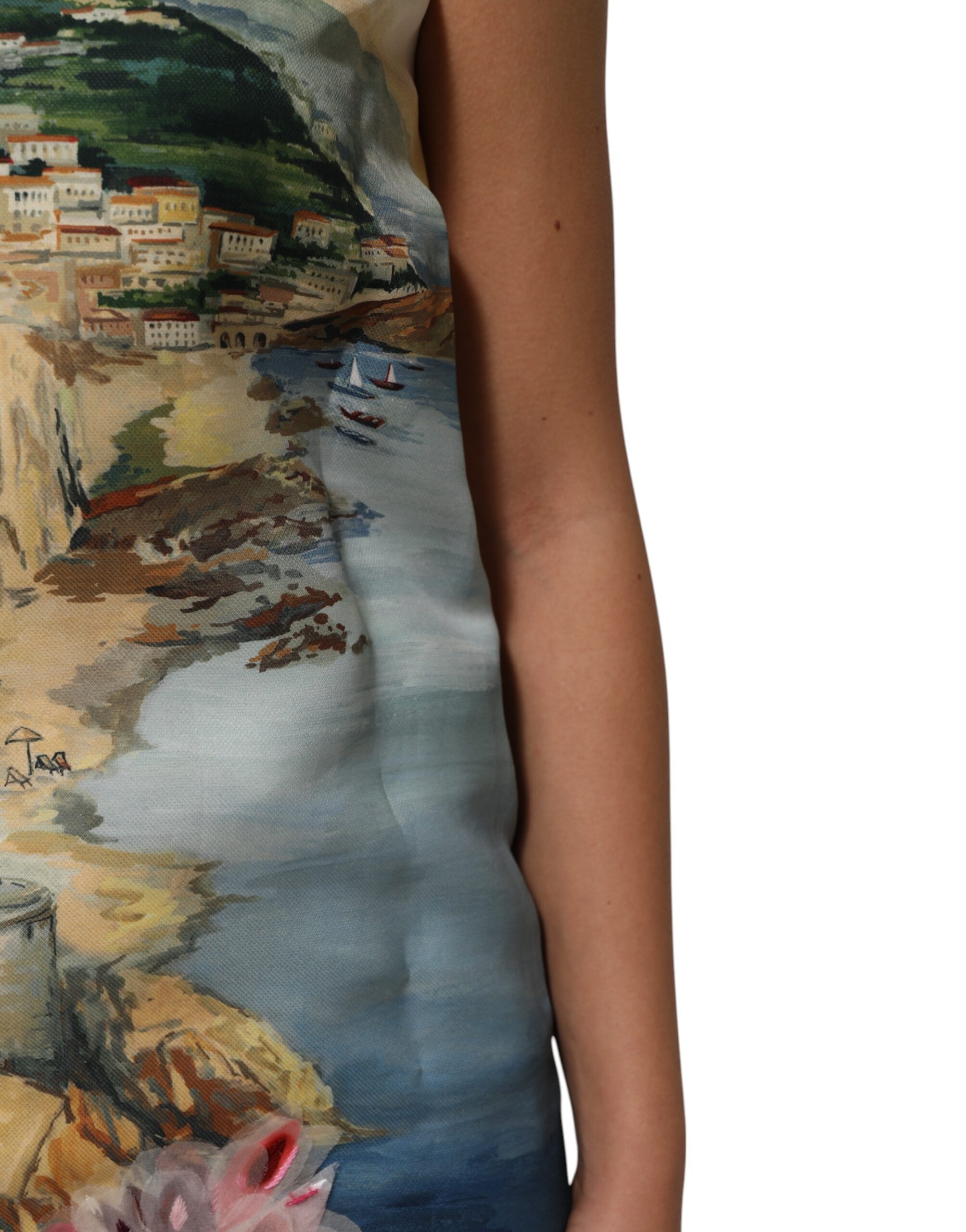 Dolce & Gabbana Multicolor Crystal Embellished Mini Dress - Image 6