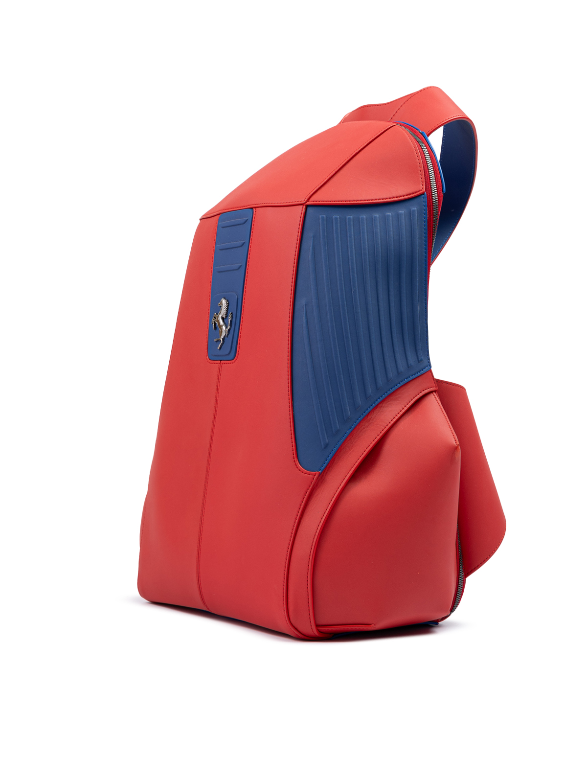 Ferrari Red Leather Technical Backpack - Image 2