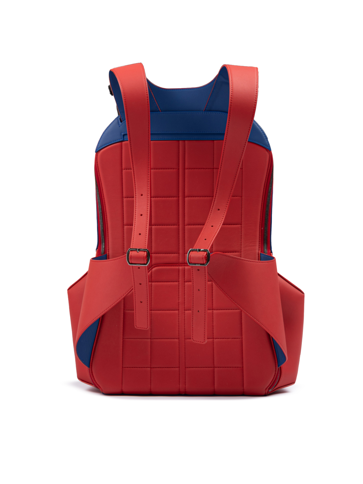 Ferrari Red Leather Technical Backpack - Image 3