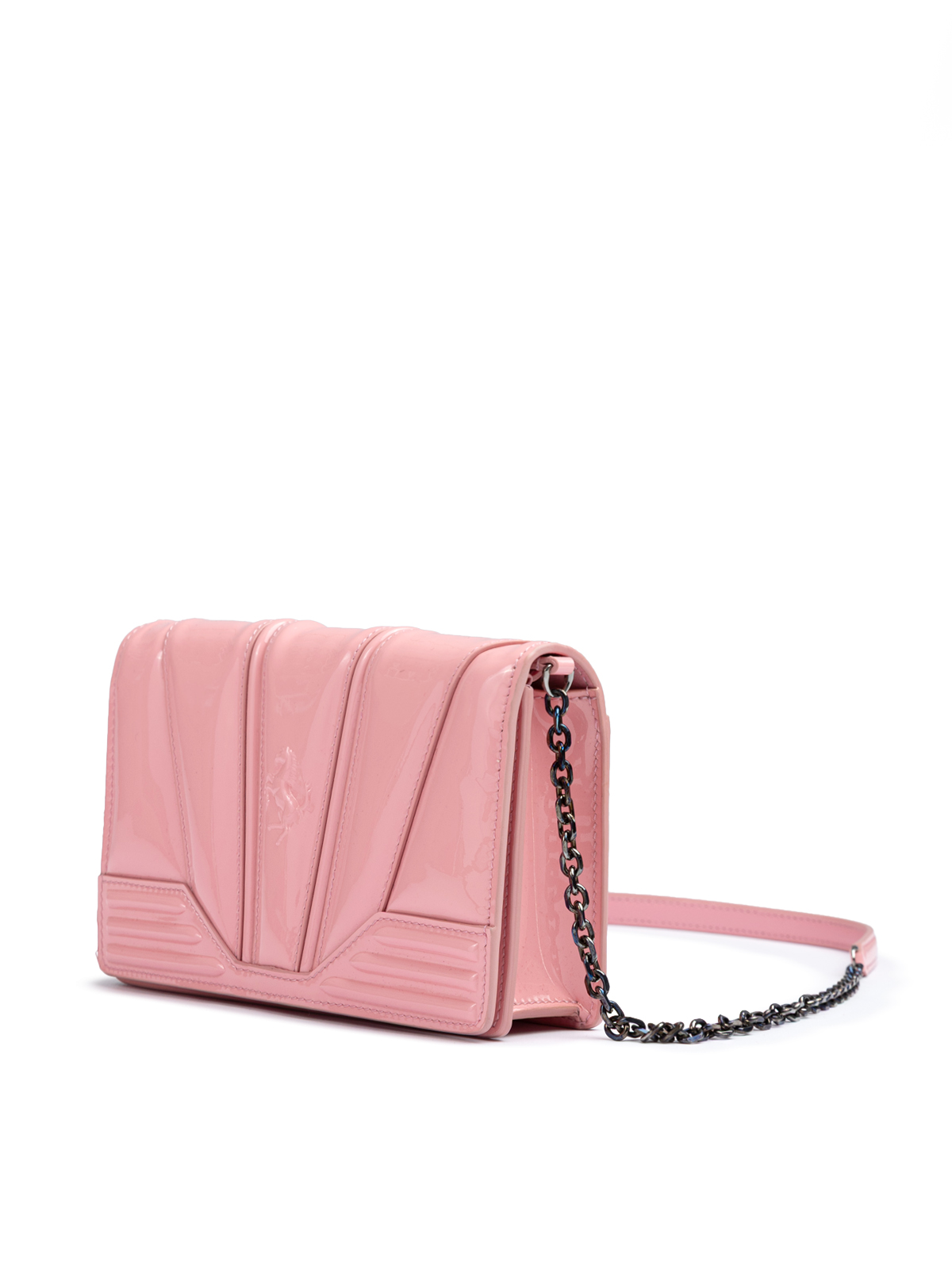 Ferrari Pink GT patent leather bag with chain - Image 2