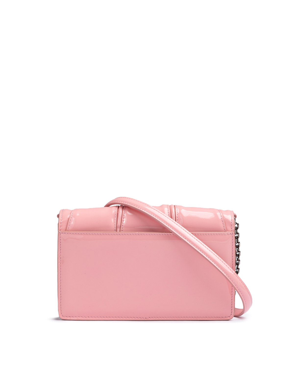 Ferrari Pink GT patent leather bag with chain - Image 3