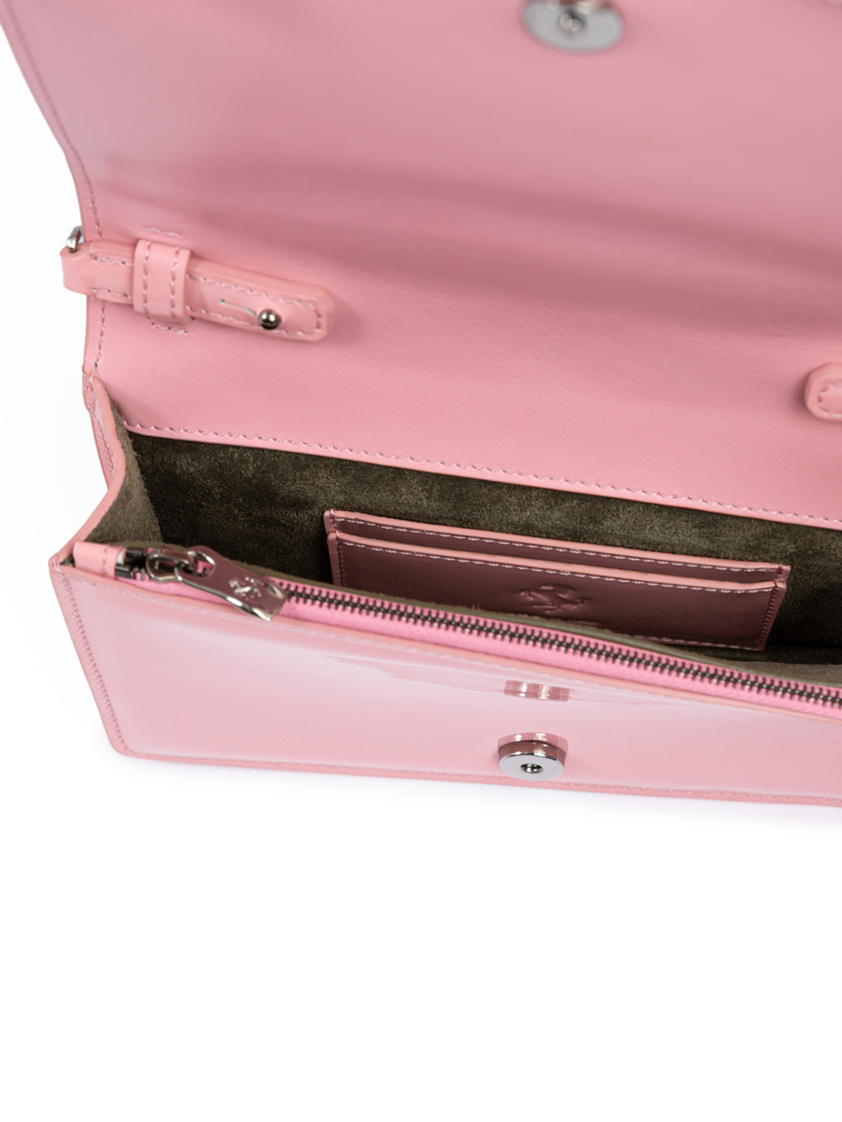 Ferrari Pink GT patent leather bag with chain - Image 5