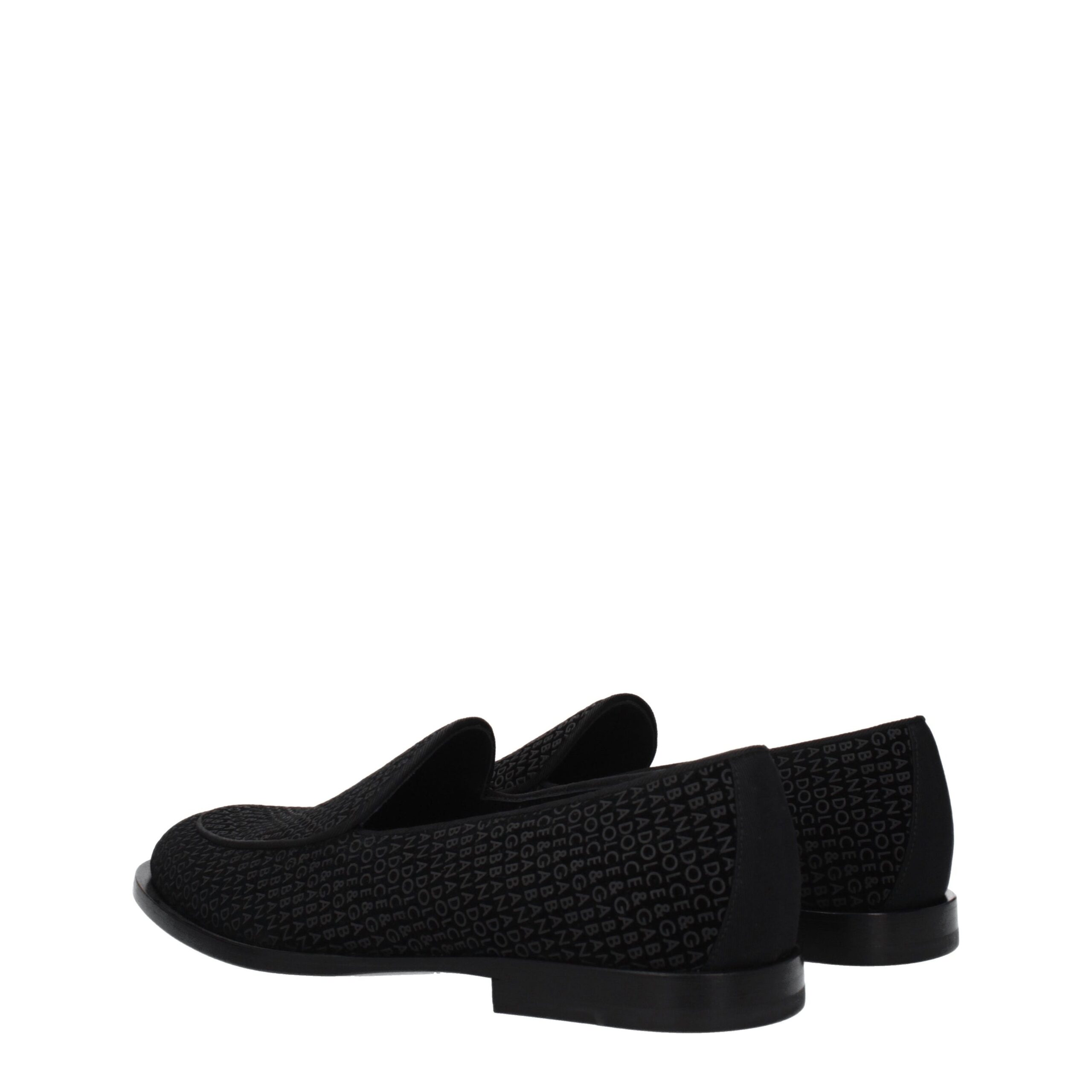 Dolce & Gabbana Black Velvet Slip-On Loafers - Image 4
