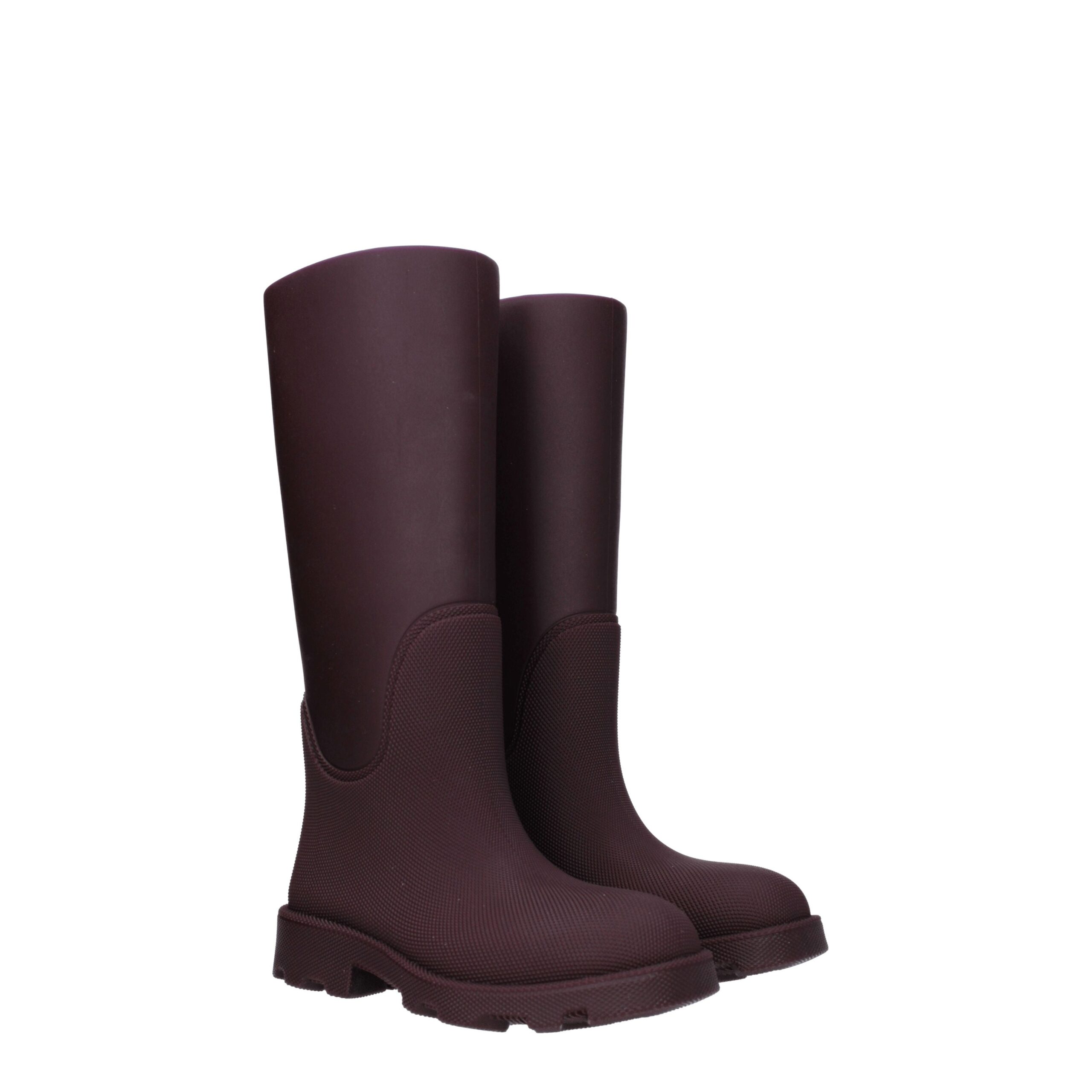 Burberry Red Cotton Rain Boots - Image 2