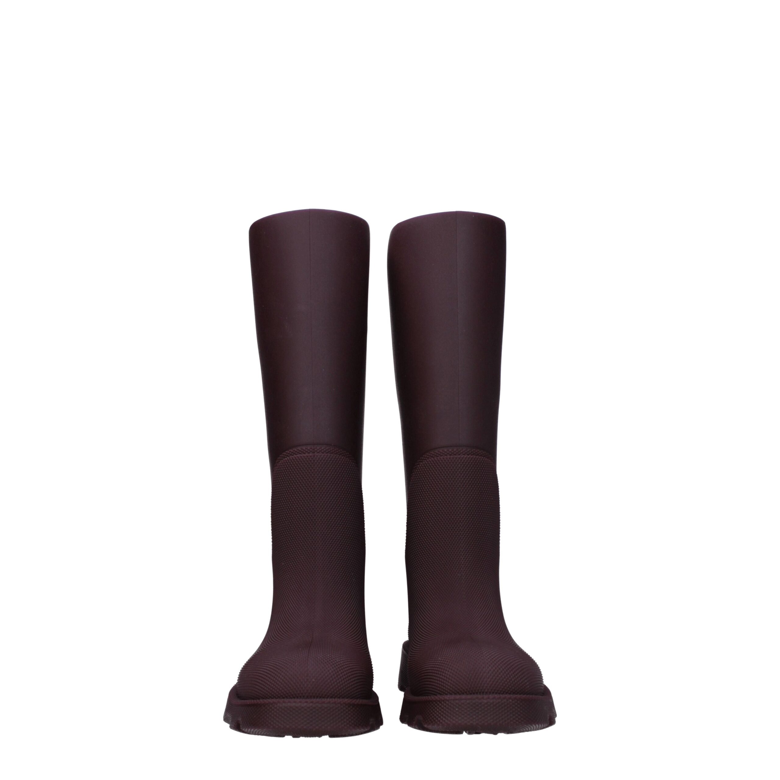 Burberry Red Cotton Rain Boots - Image 3
