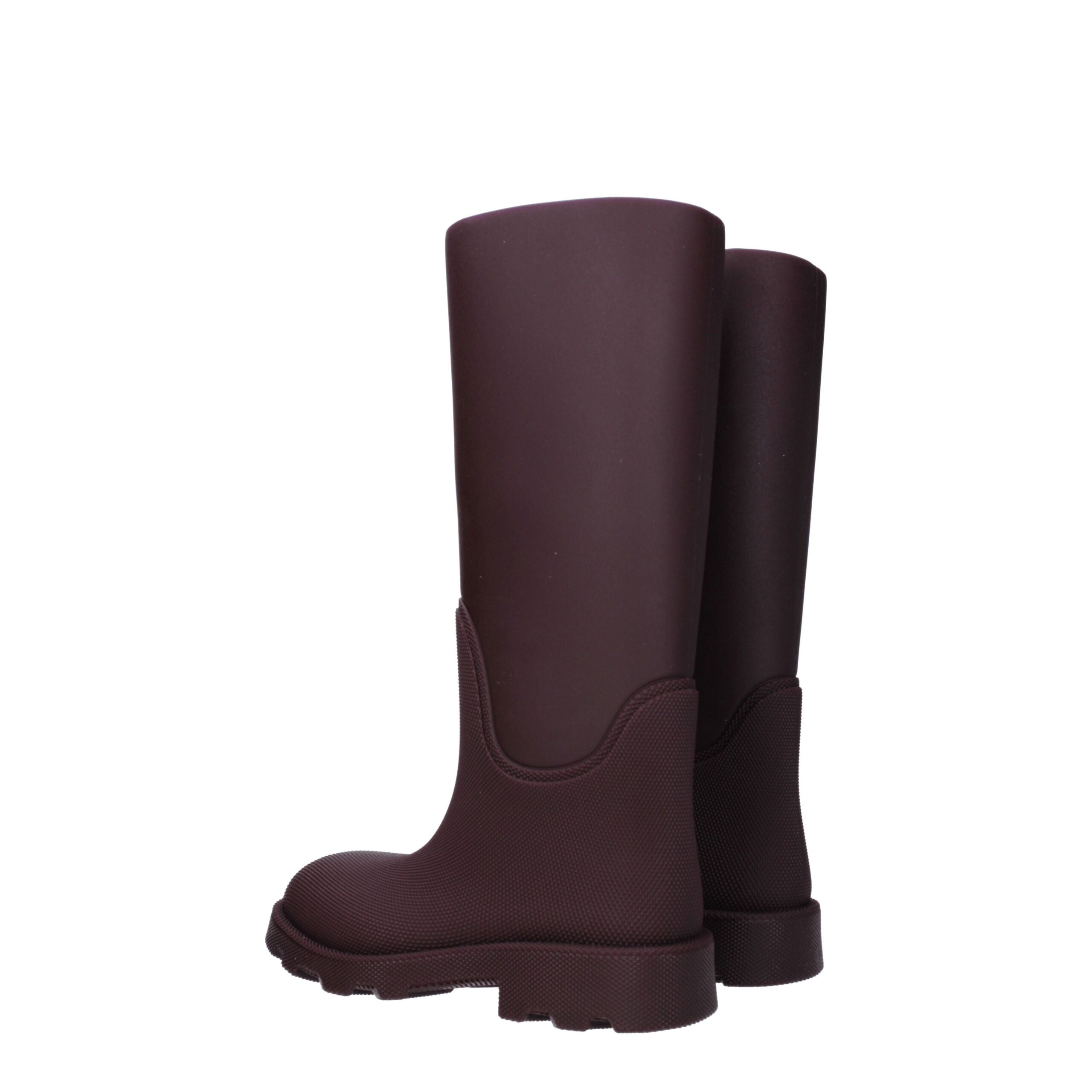 Burberry Red Cotton Rain Boots - Image 4