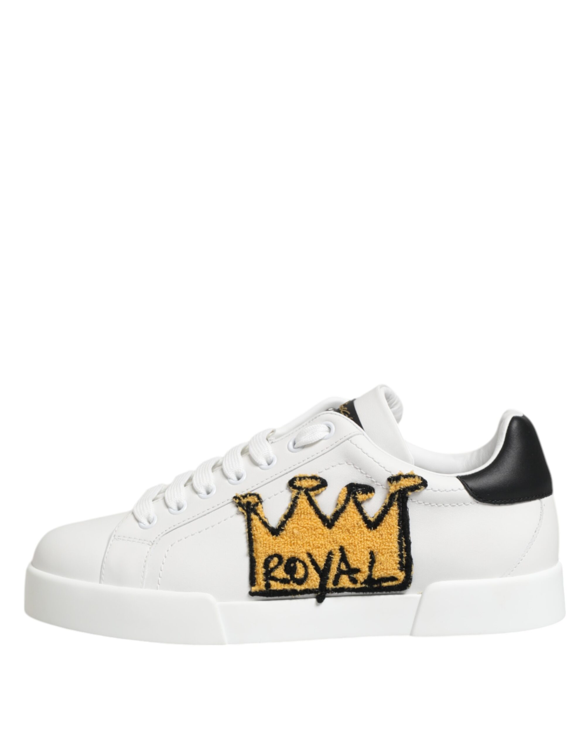Dolce & Gabbana White Crown Patch Portofino Men Sneakers Shoes - Image 6