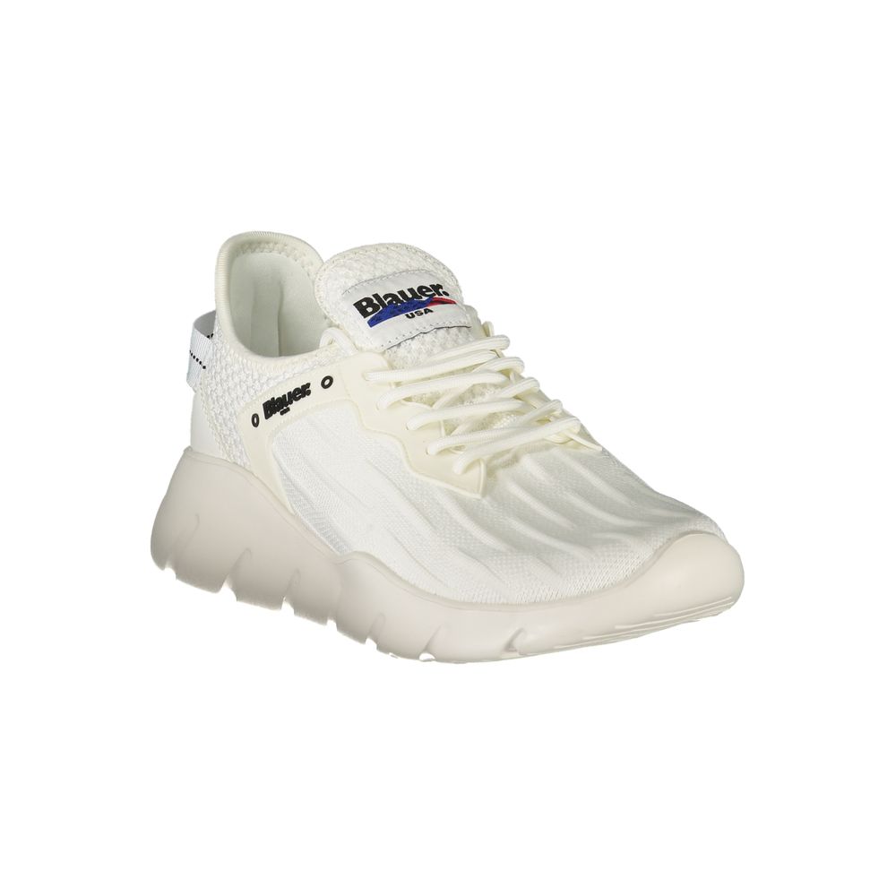 Blauer White Polyester Men's Sneaker - Image 2