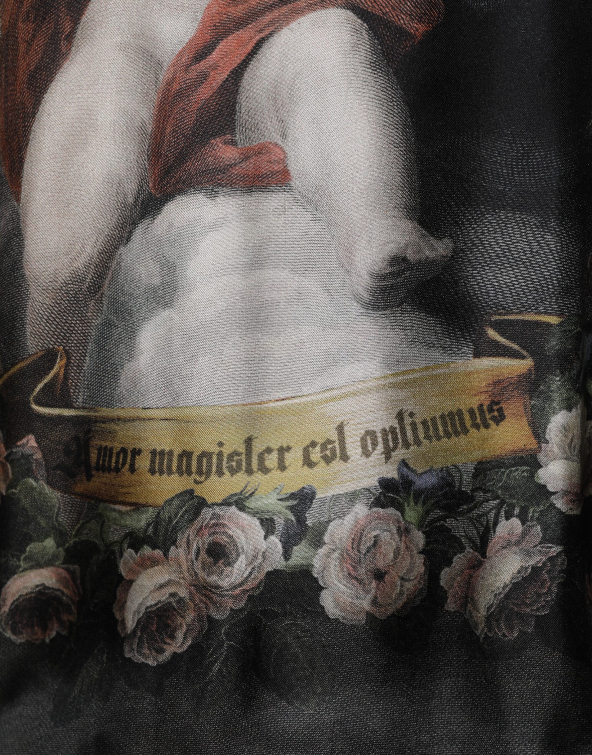 Dolce & Gabbana Black Cashmere Cherub Print Baroque Sweater - Image 6