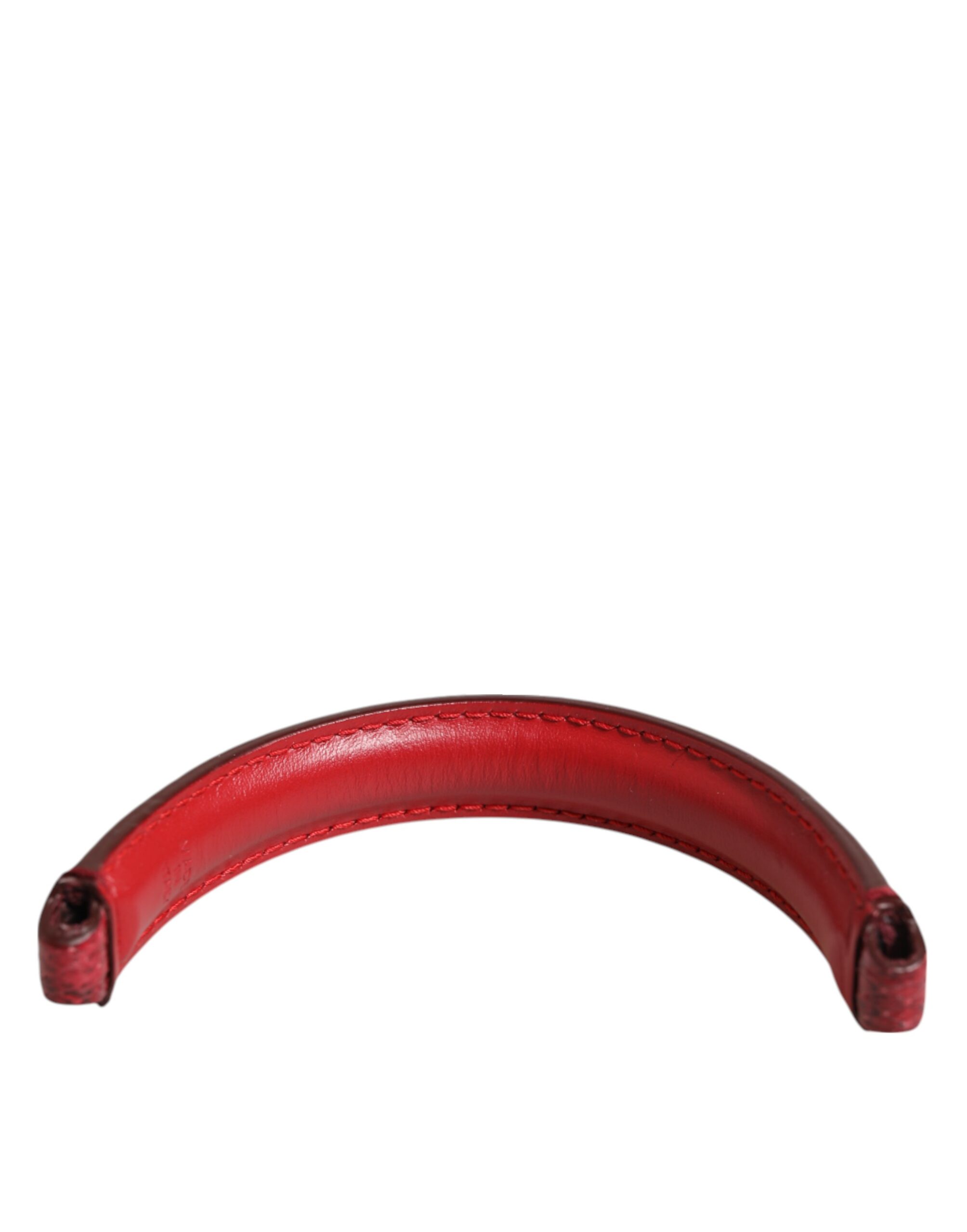 Dolce & Gabbana Red Small Ayers Leather Bag Handle Women Shoulder Strap - Image 4