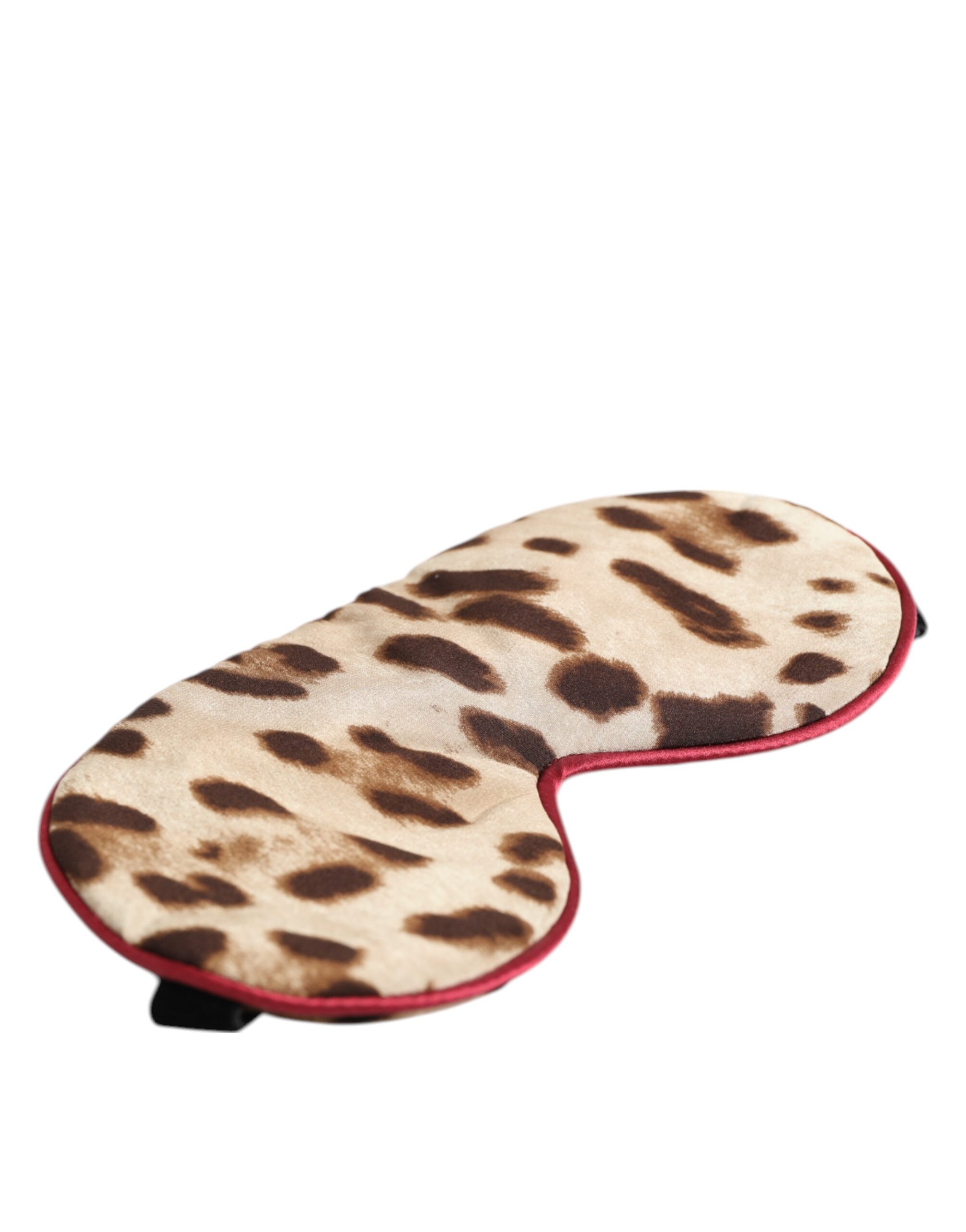 Dolce & Gabbana Brown Leopard Print Silk Women Accessory Sleep Eye Mask - Image 3