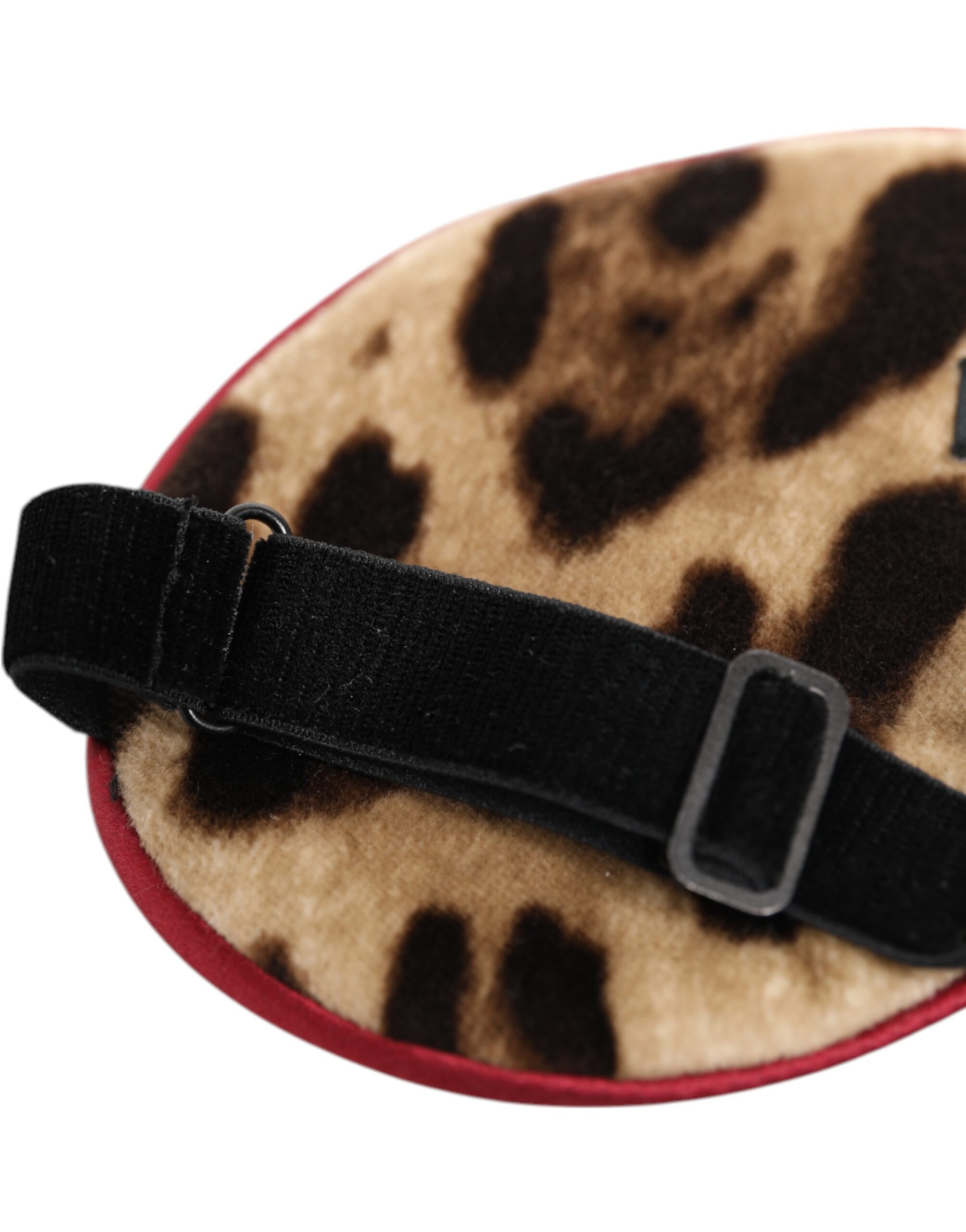 Dolce & Gabbana Brown Leopard Print Silk Women Accessory Sleep Eye Mask - Image 6