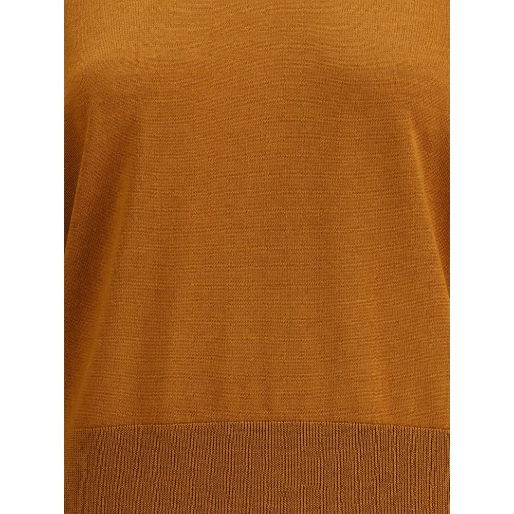 Forte_Forte Brown Fleece Wool Sweatshirt - Image 3