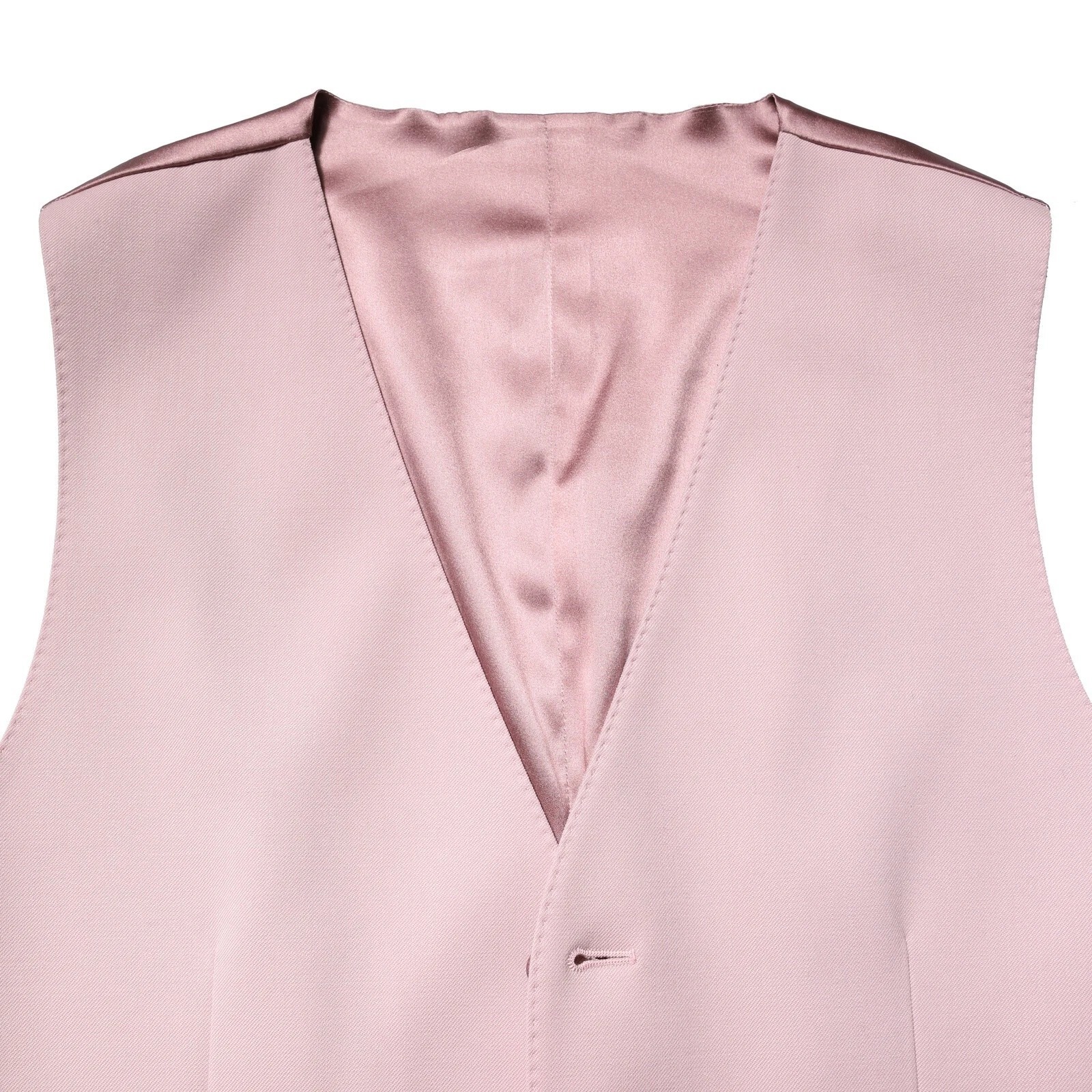 Dolce & Gabbana Pink Wool Dress Formal Men Waistcoat Vest - Image 4