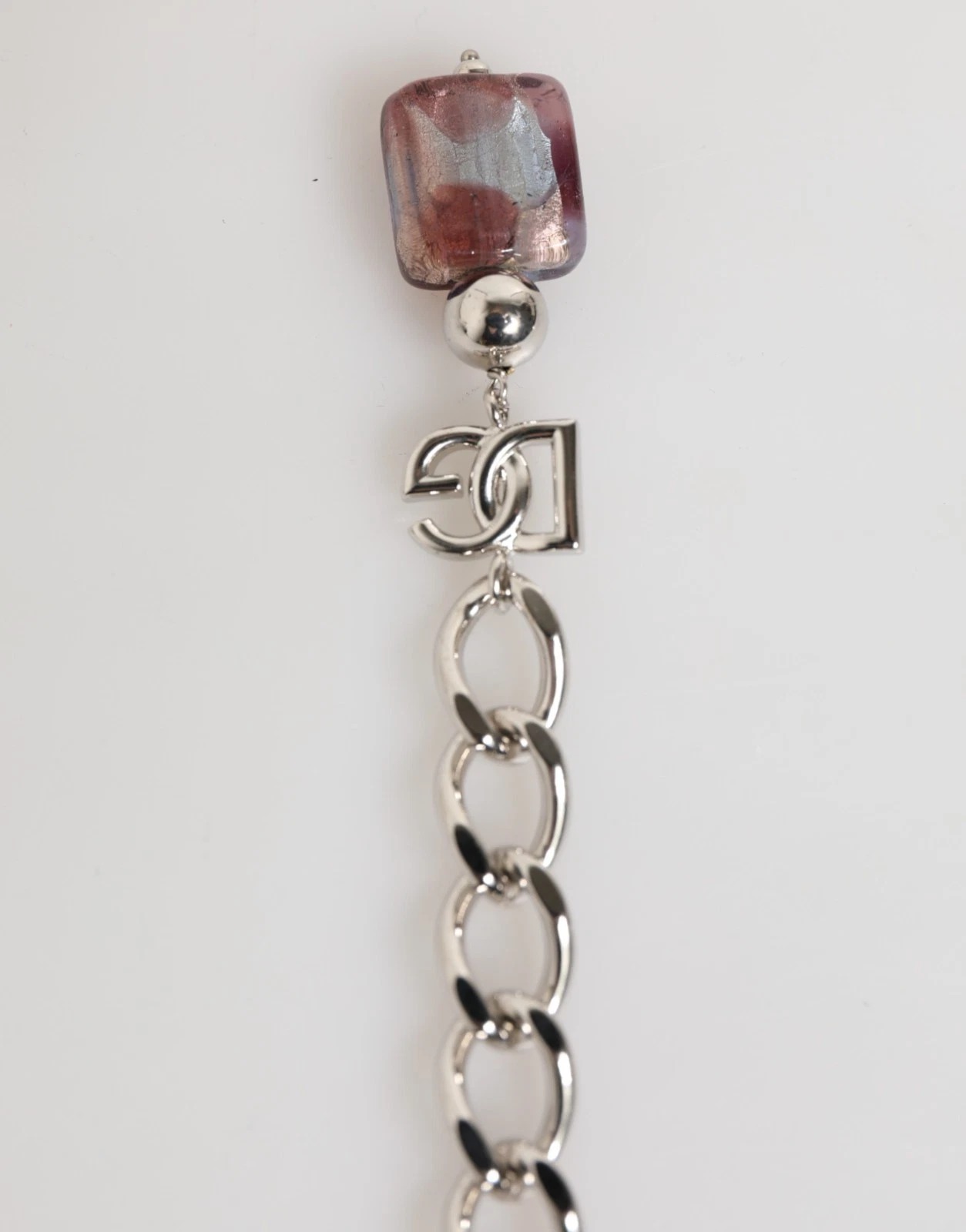 Dolce & Gabbana Multicolor Murano Glass Beads Brass Zamak Necklace - Image 3