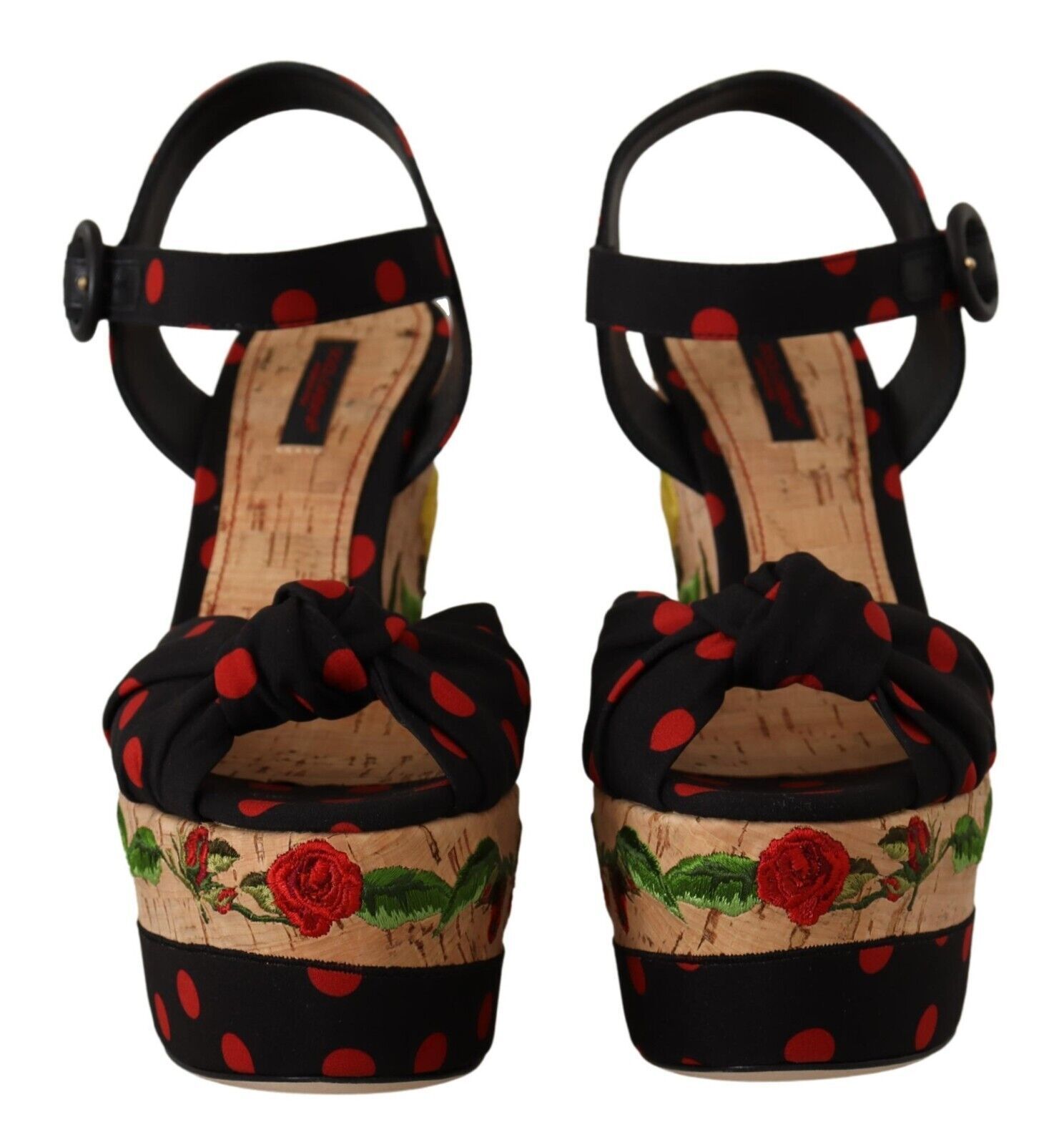Dolce & Gabbana Multicolor Platform Wedges Sandals Charmeuse Shoes - Image 2