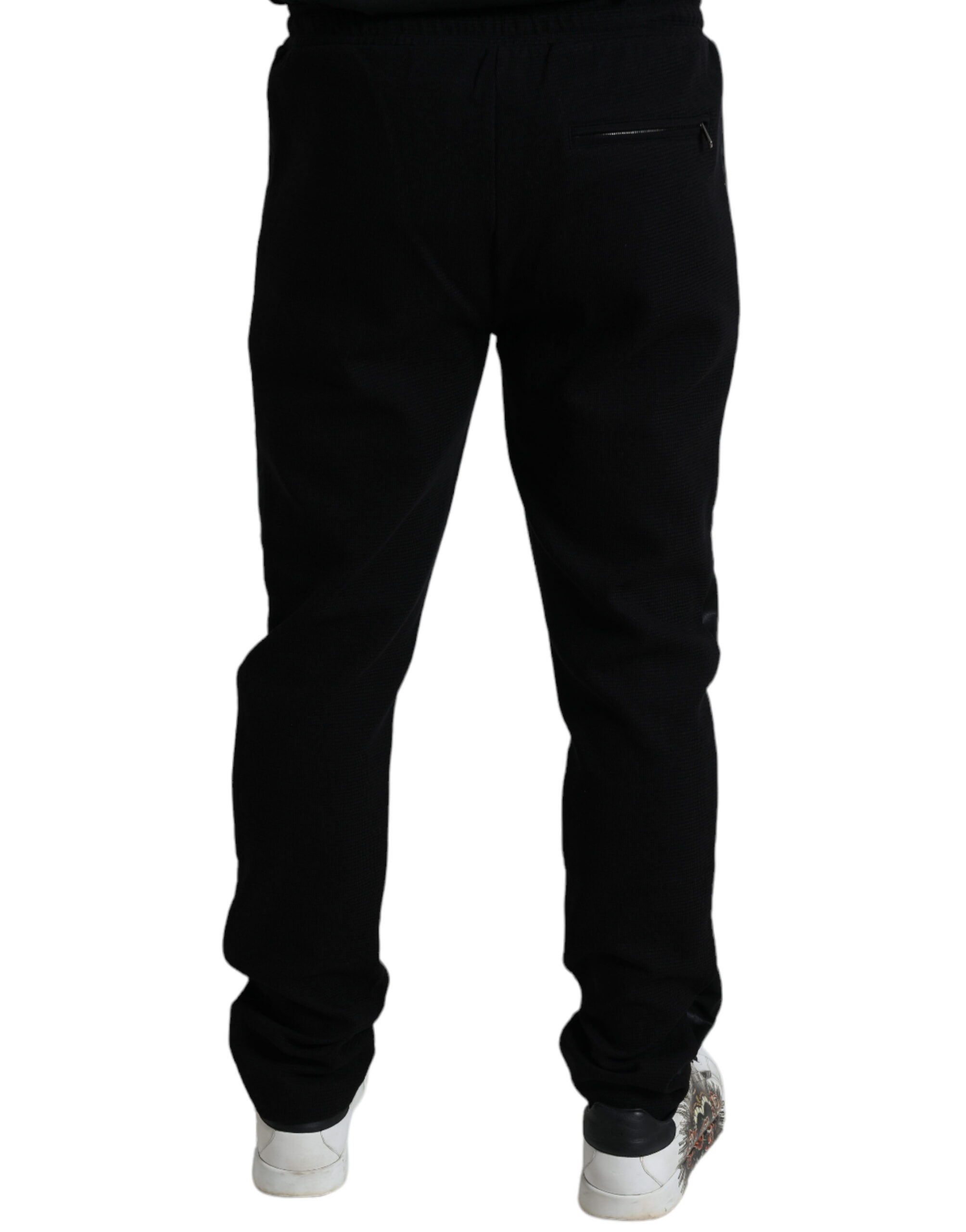 Dolce & Gabbana Black Cotton Skinny Jogger Sweatpants Pants - Image 2