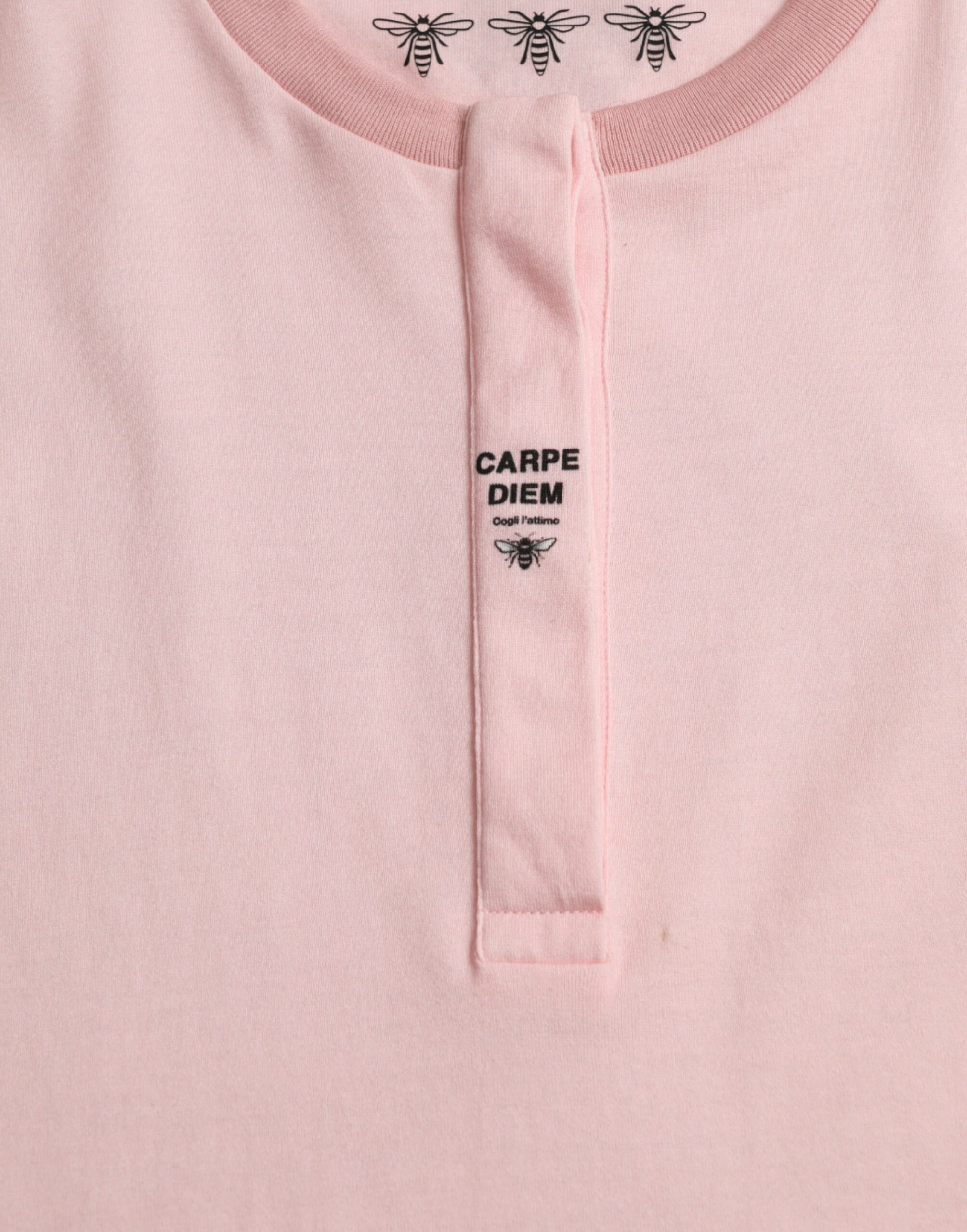 Dolce & Gabbana Pink Floral Print Cotton Short Sleeves T-shirt - Image 6